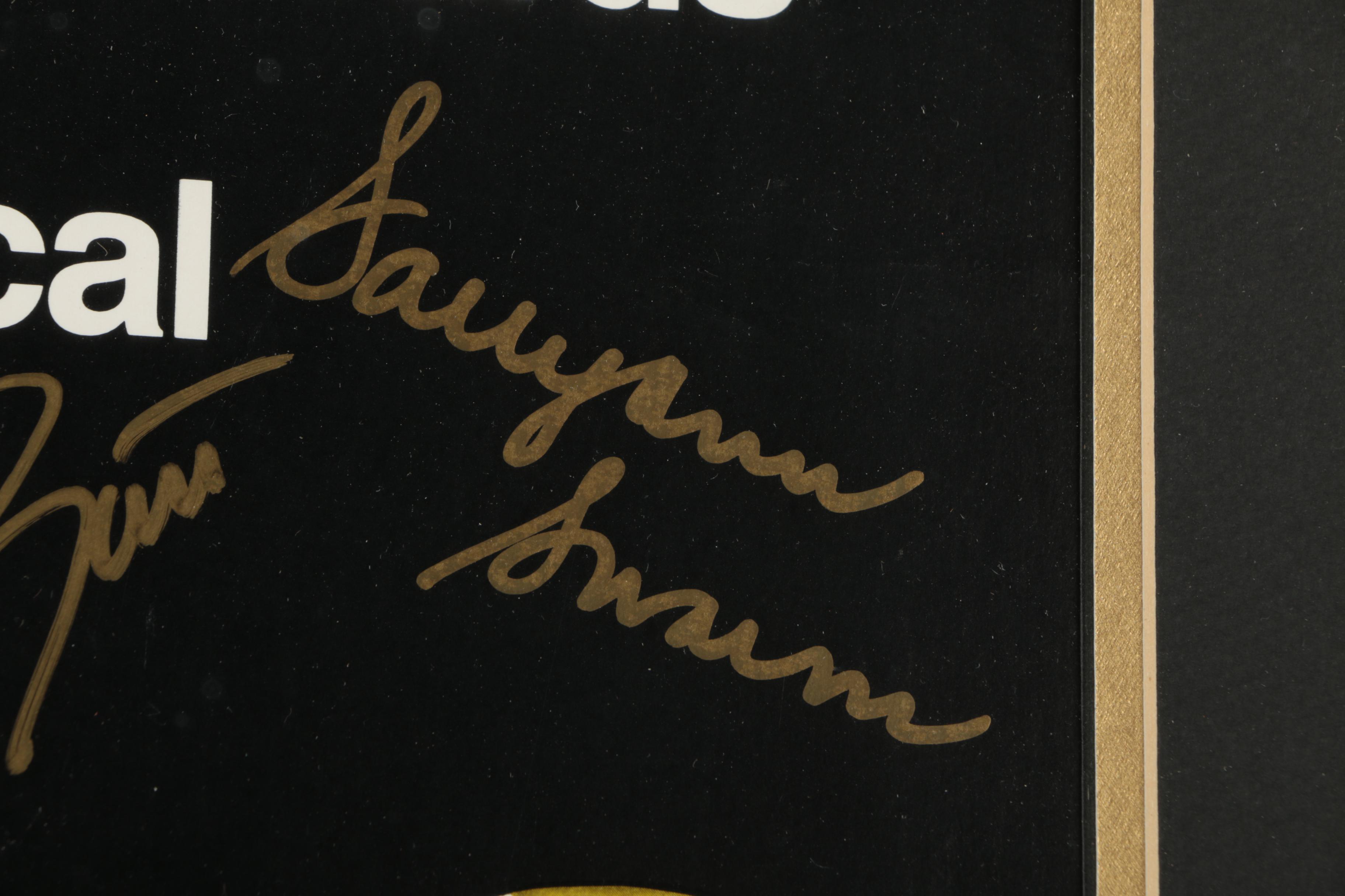 Cast Signed Offset Lithograph on Paper Poster for "Cats"