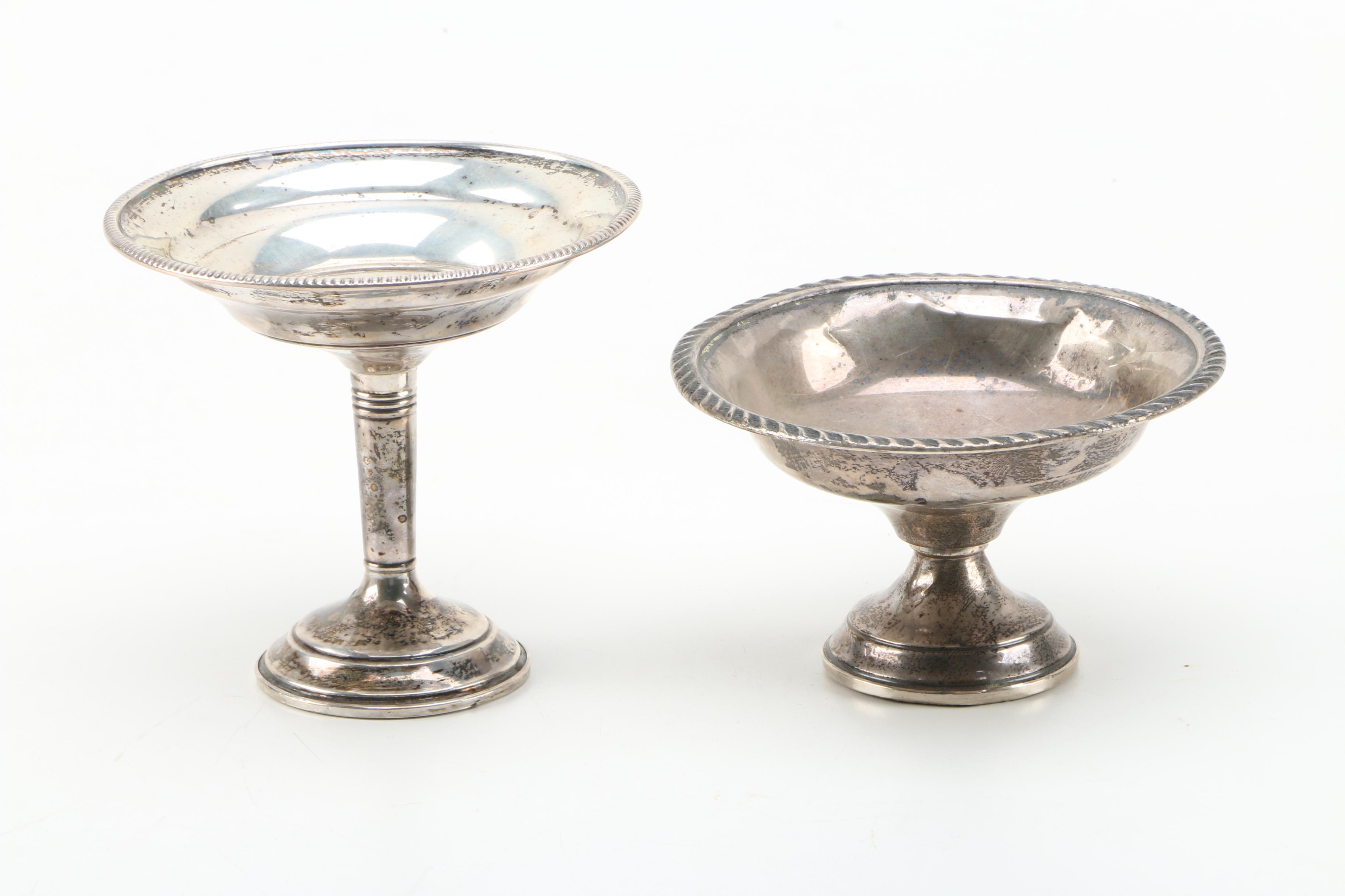 Gorham Sterling Heart-Shaped Bon Bon Bowl and Other Weighted Sterling Tableware