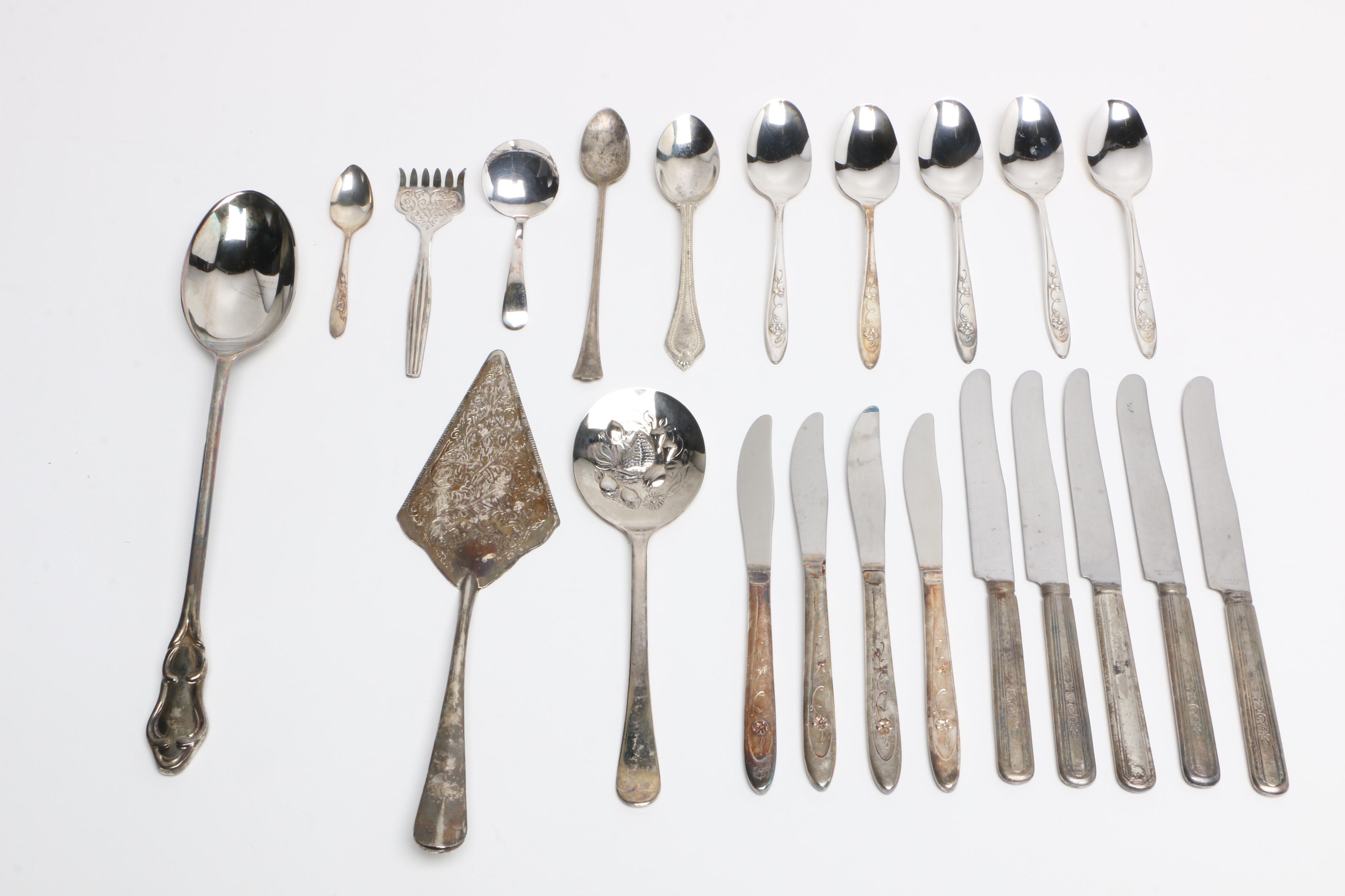 Silver Plate Flatware Featuring International Silver Co.