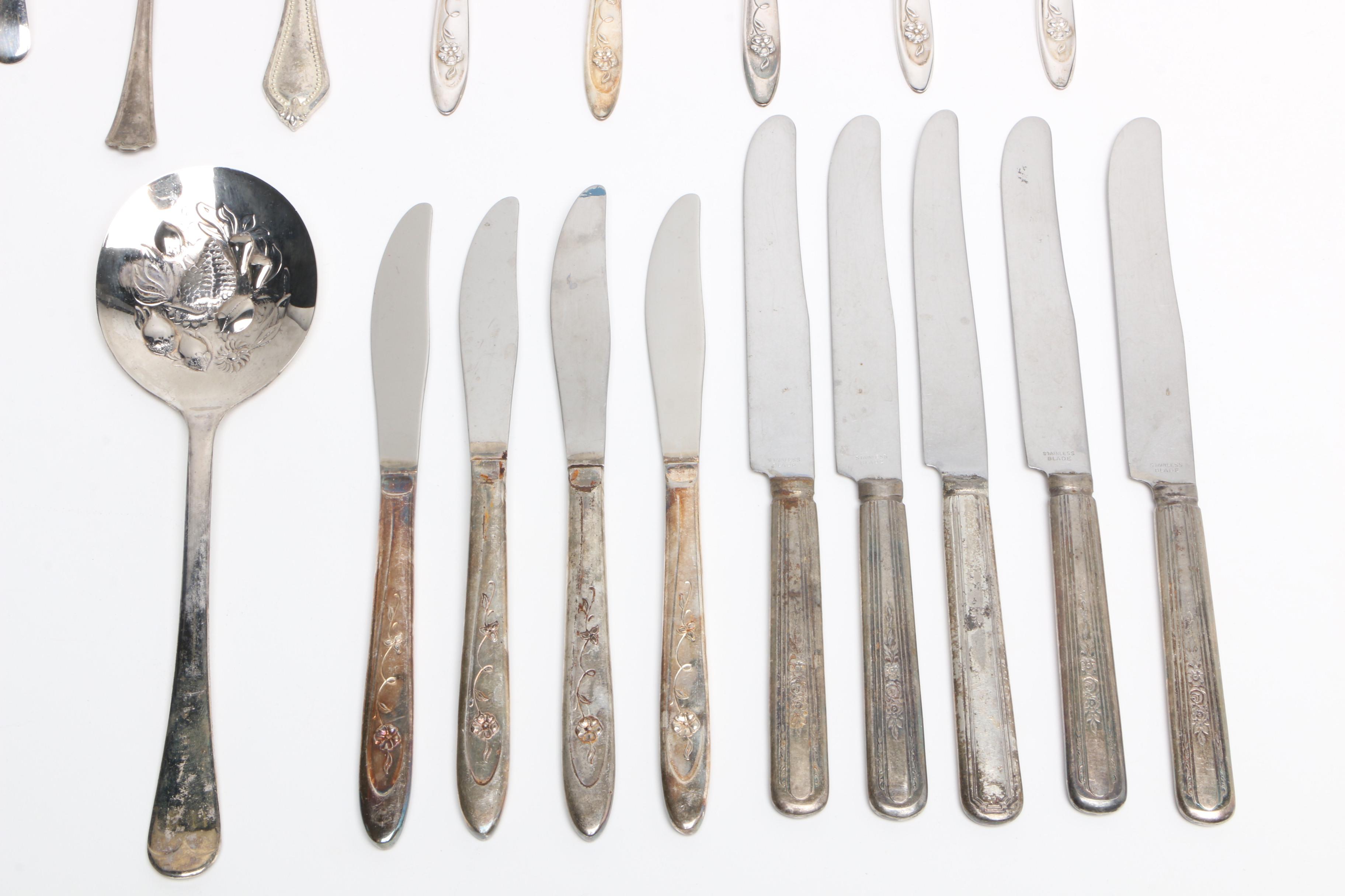 Silver Plate Flatware Featuring International Silver Co.