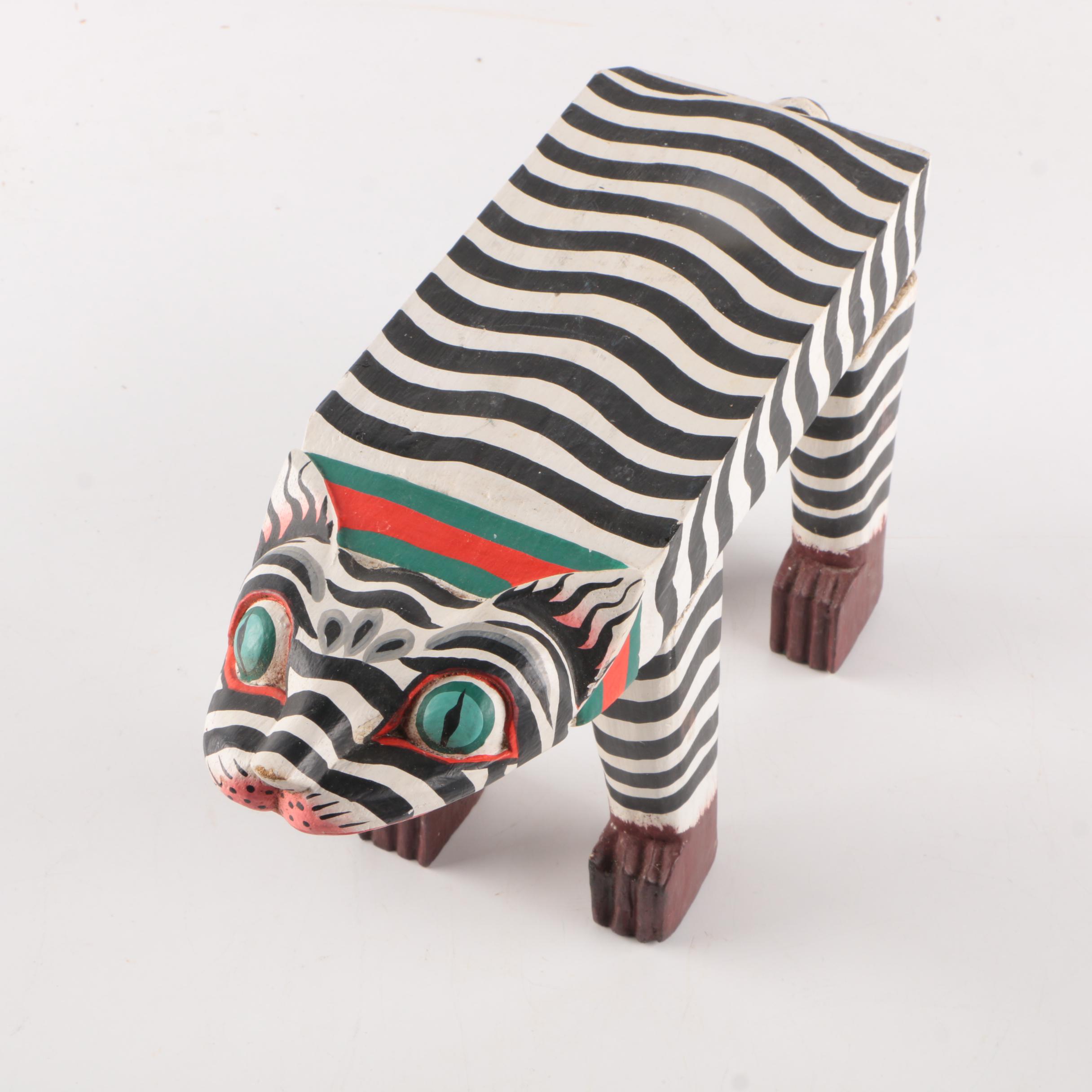 Wooden Cat Stand and Photograph Frame