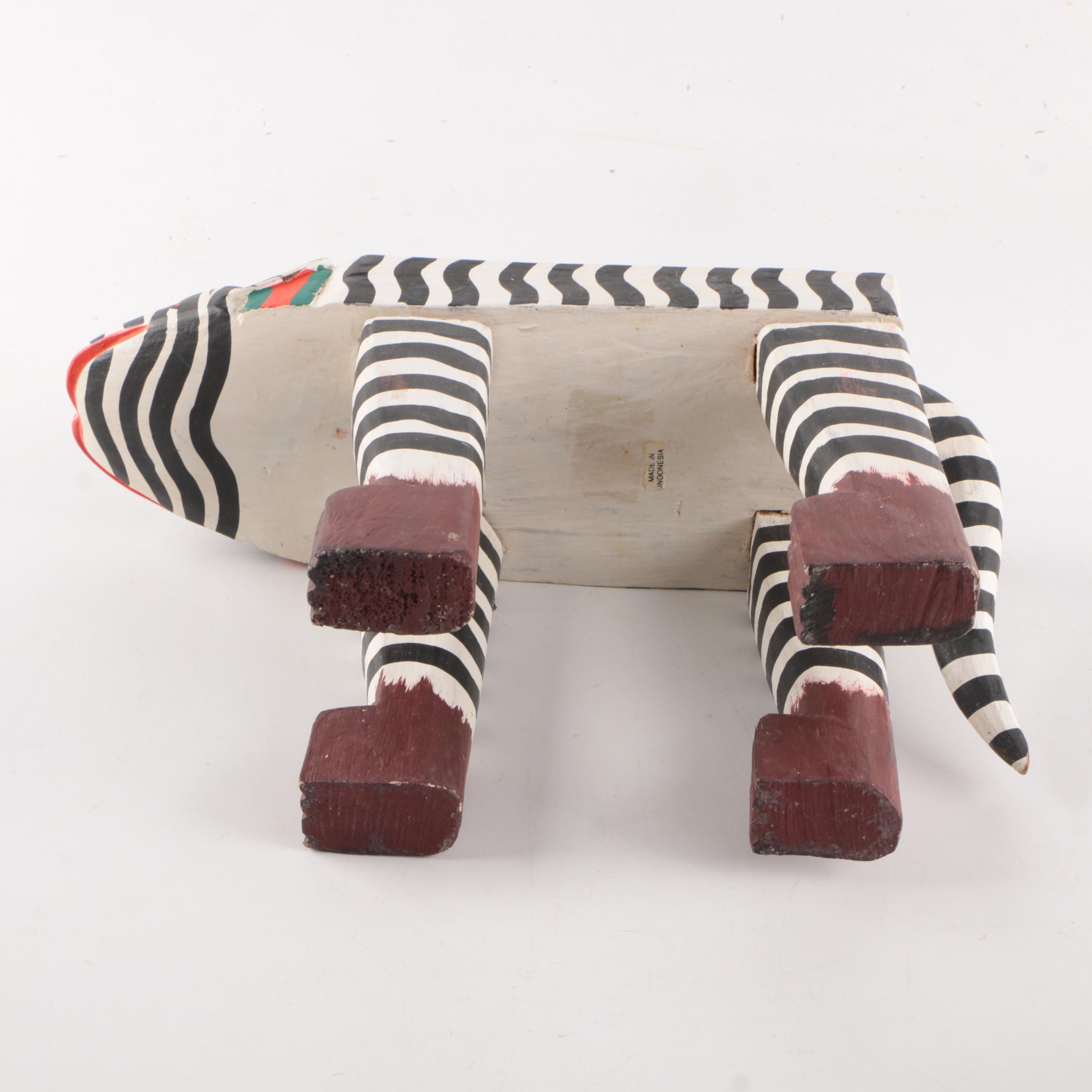 Wooden Cat Stand and Photograph Frame