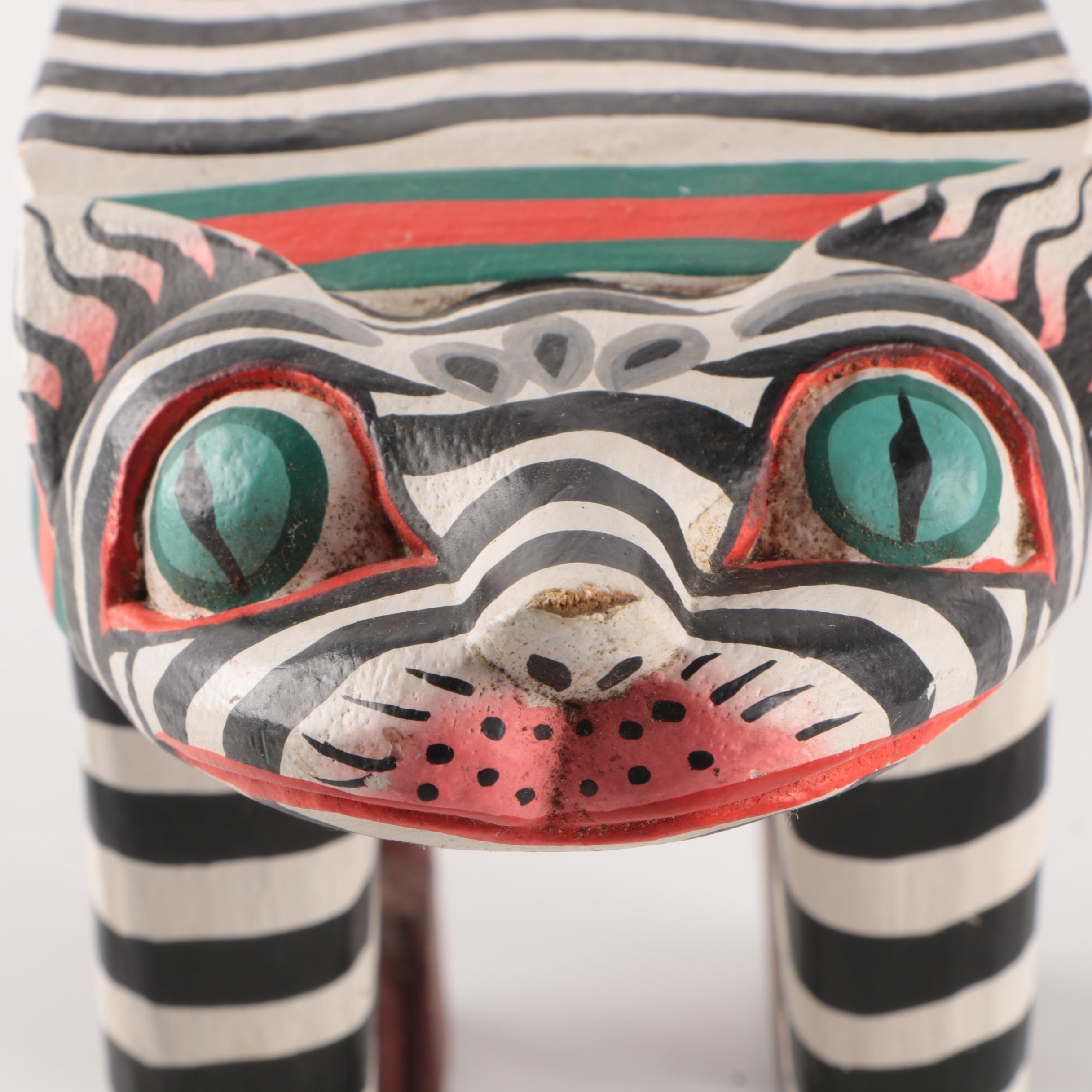 Wooden Cat Stand and Photograph Frame