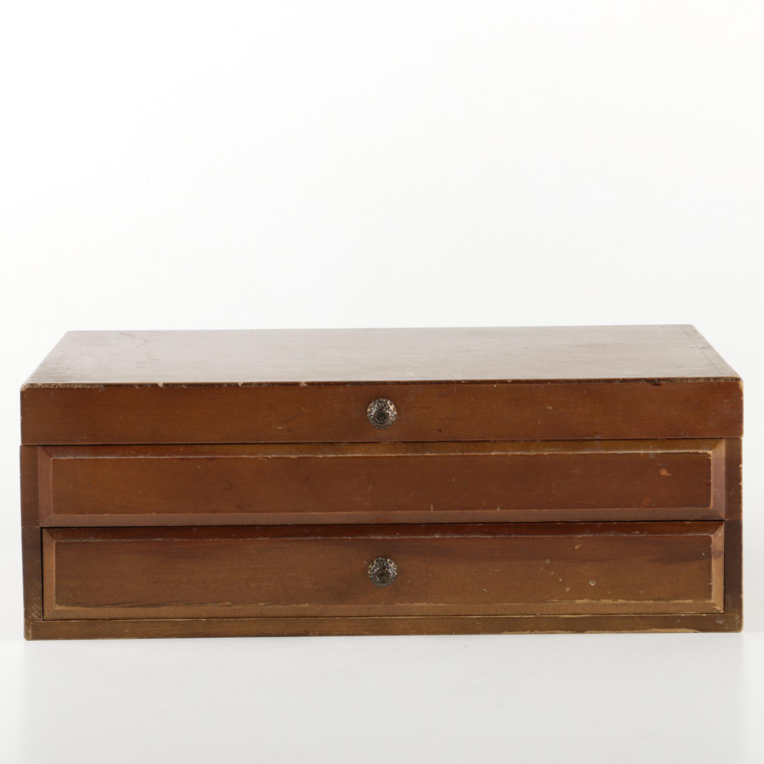 Walco Stainless Steel Flatware with Wooden Case