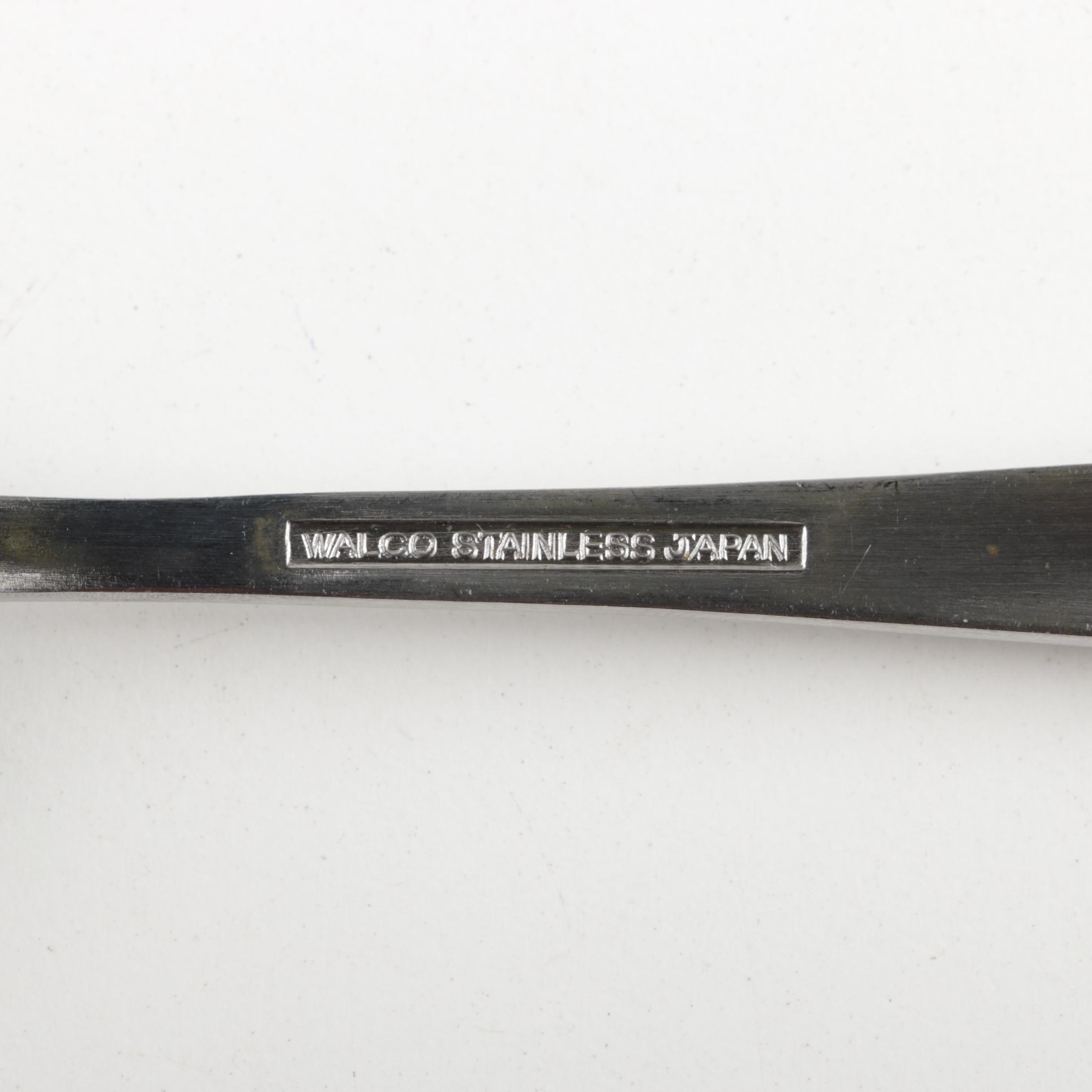 Walco Stainless Steel Flatware with Wooden Case