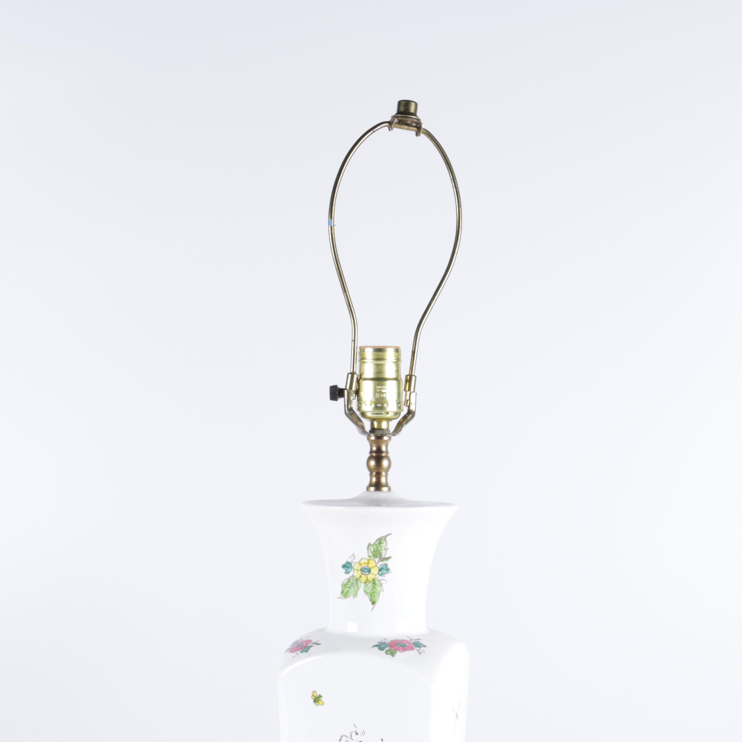 Hand Painted Ceramic Table Lamp