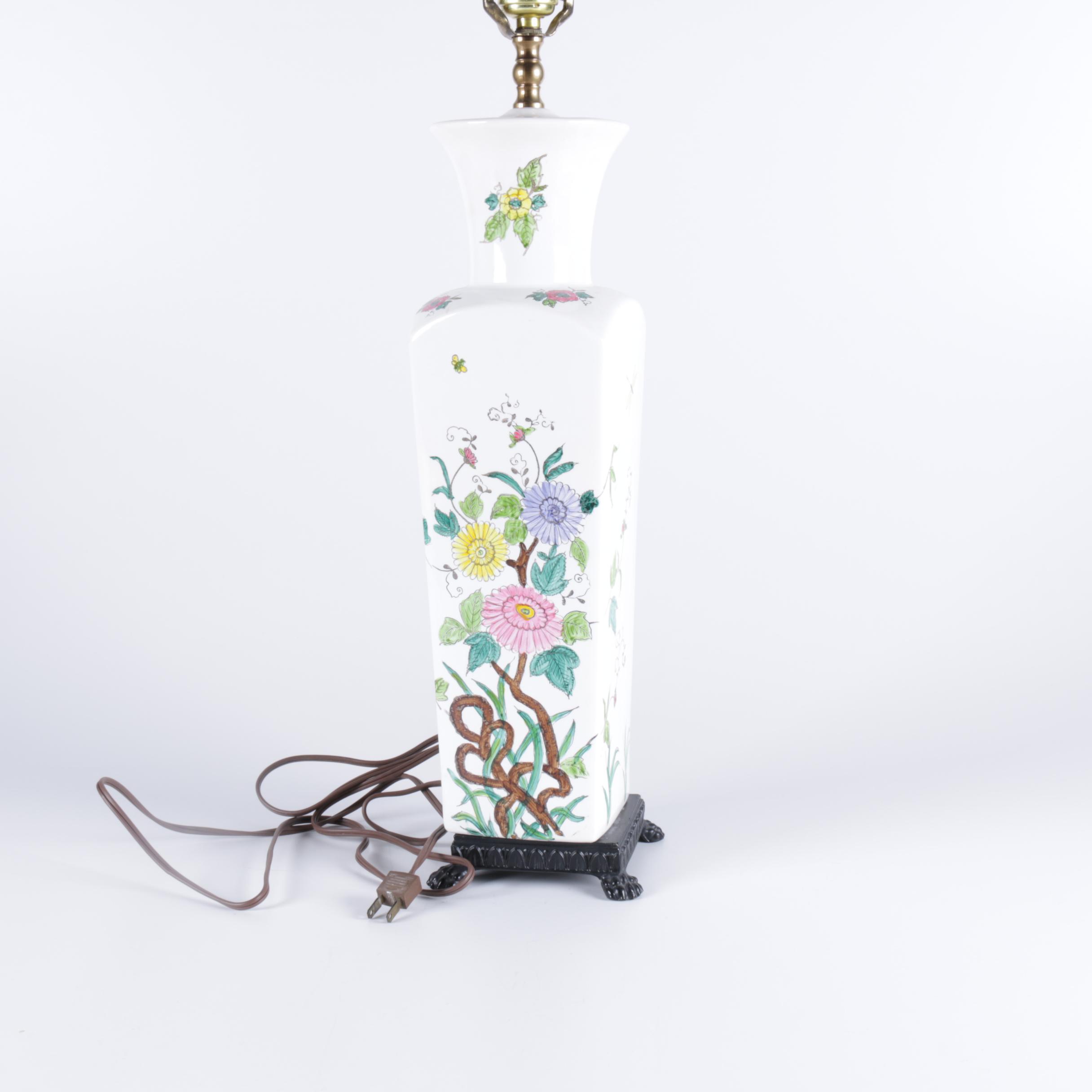 Hand Painted Ceramic Table Lamp