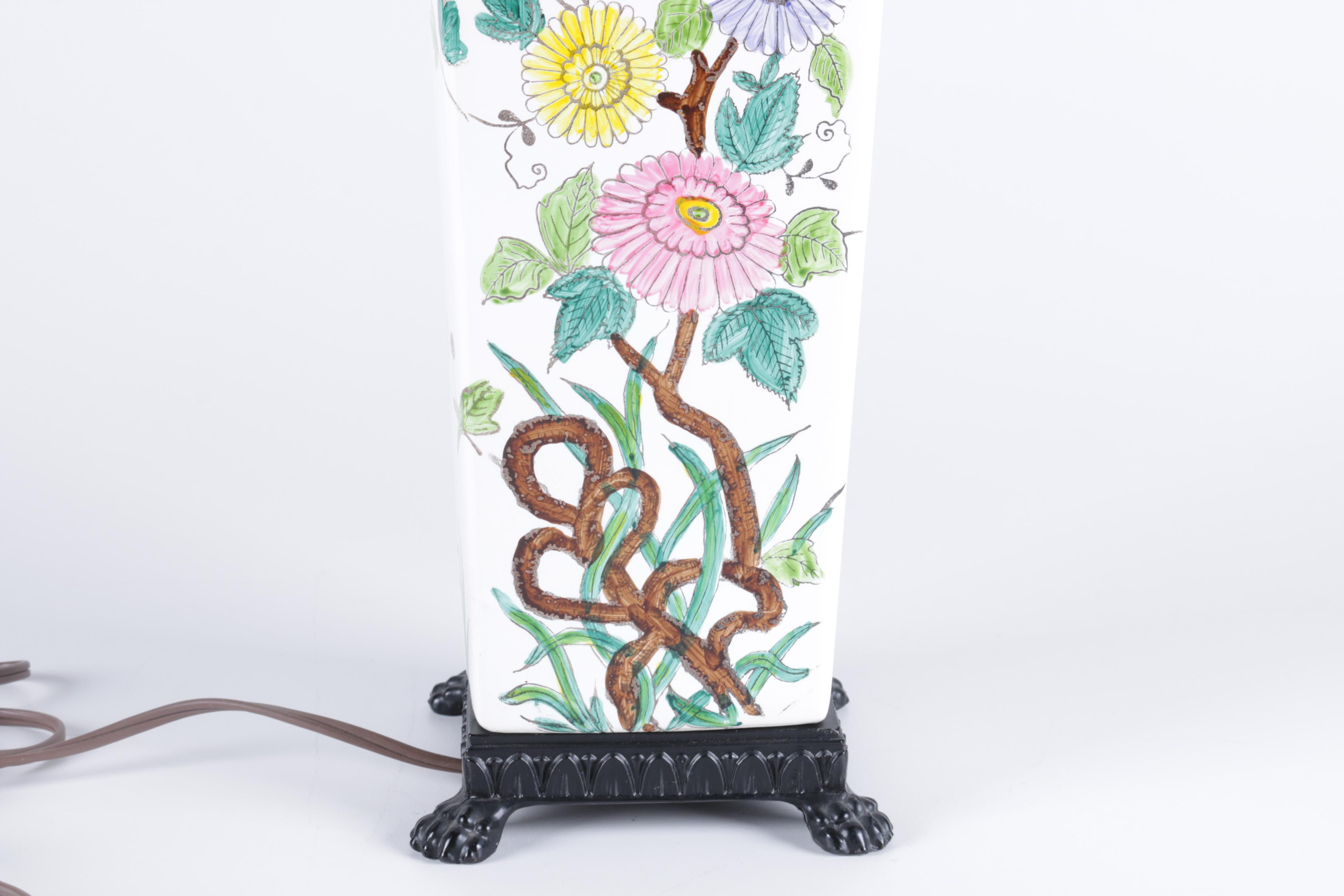 Hand Painted Ceramic Table Lamp