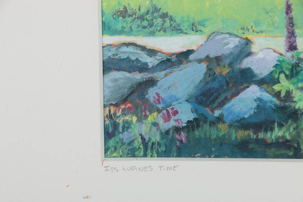 Corrine McIntyre Reproduction Print of "It's Lupines Time"