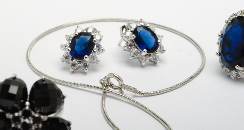 Sterling Silver Jewelry With Colored Stones