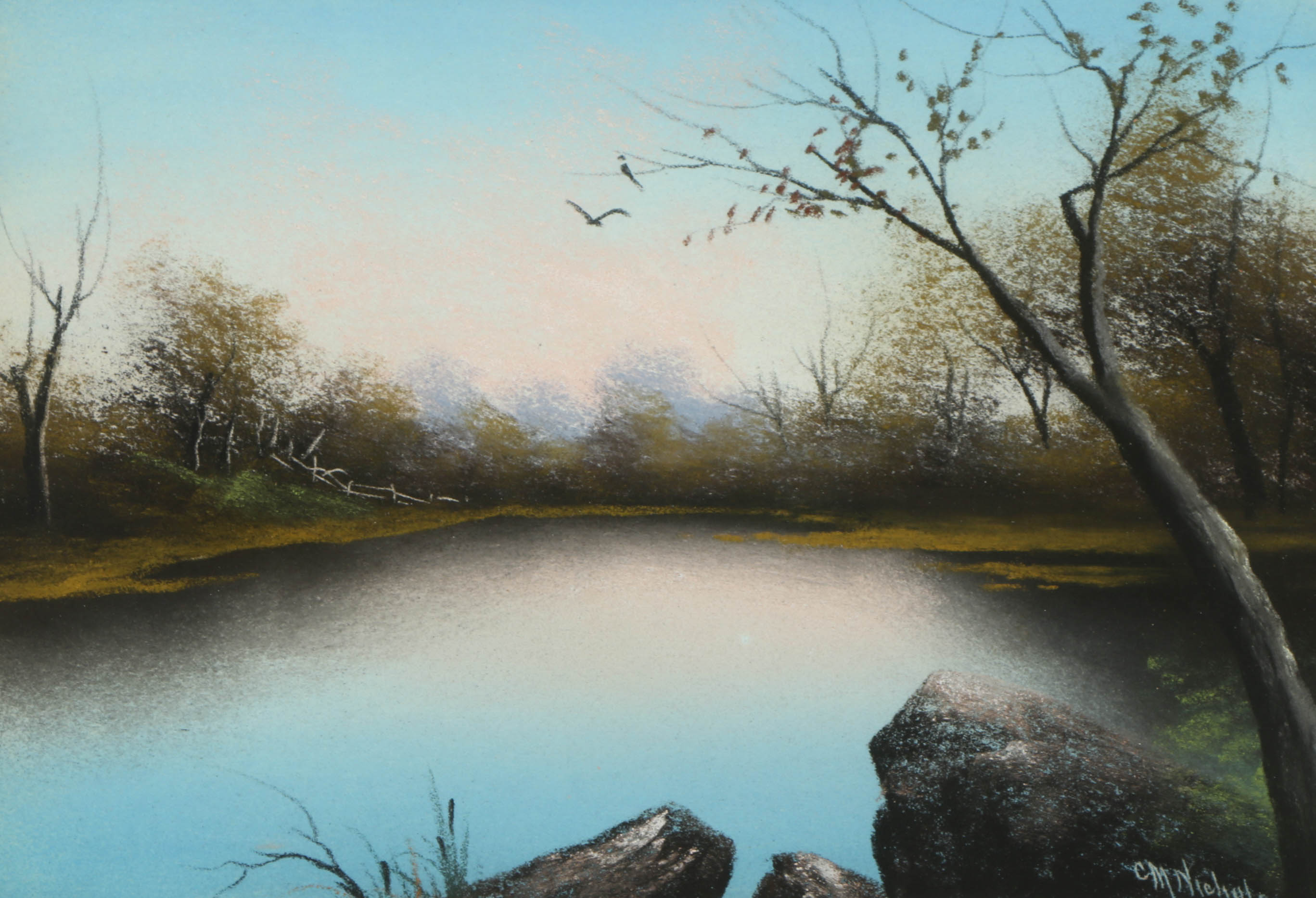 Catherine Maude Nichols Pastel Drawings of Landscapes