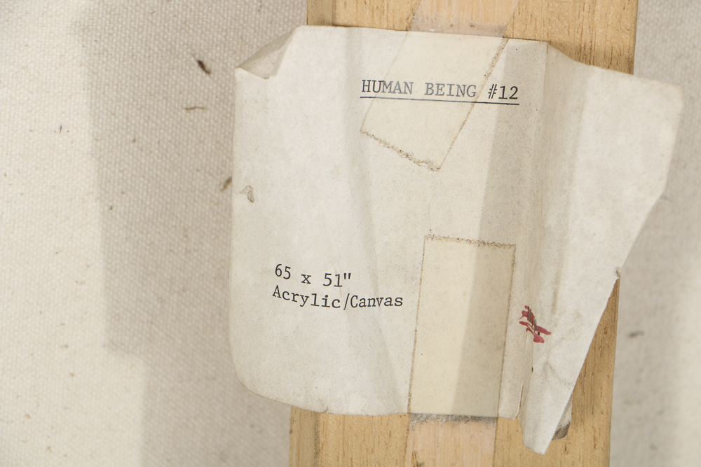 Lucy Baker Acrylic Painting on Canvas "Human Being #12" Zulu Series