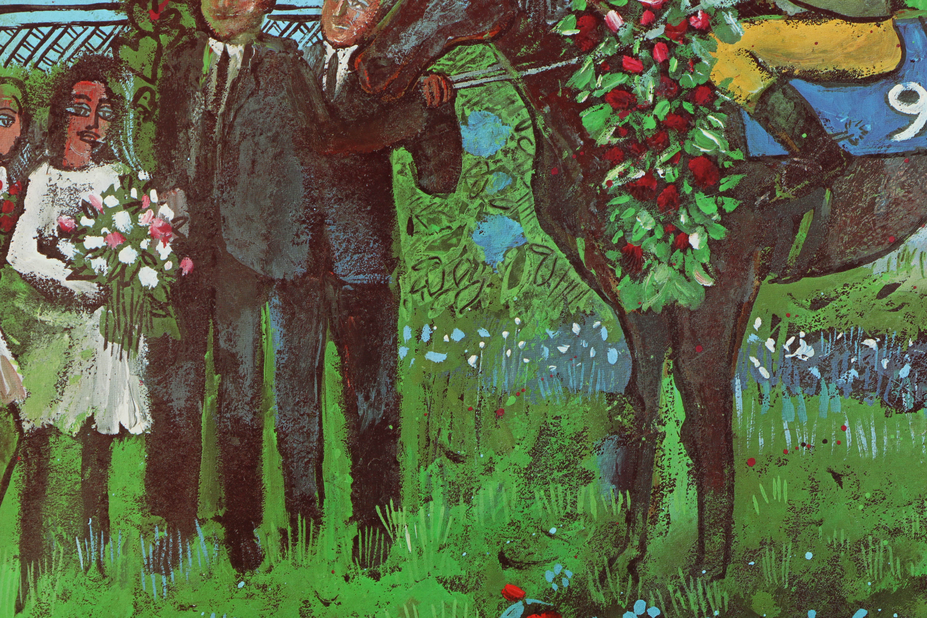 Henry Faulkner Limited Edition Offset Lithograph After "In the Winner's Circle"