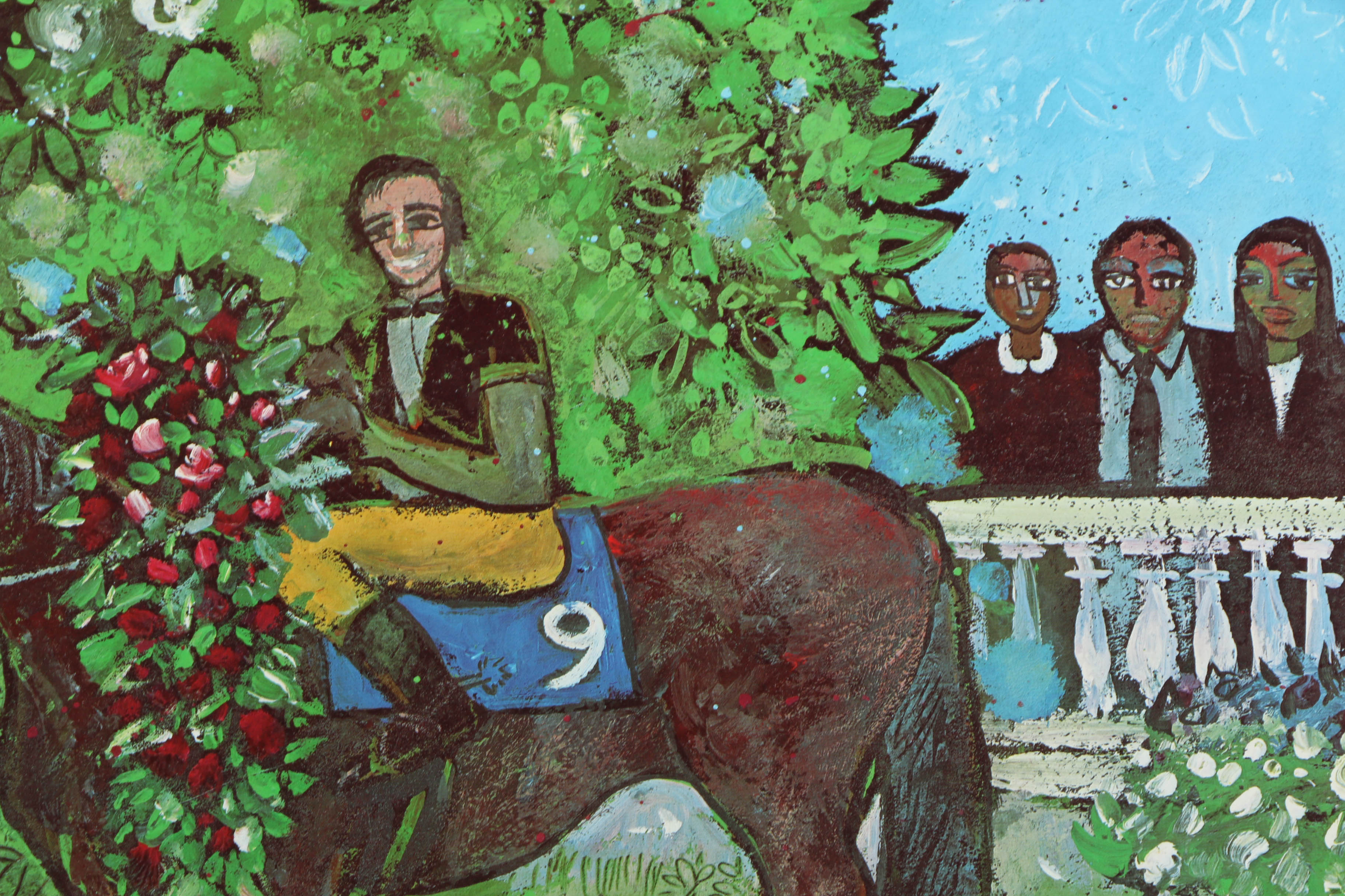 Henry Faulkner Limited Edition Offset Lithograph After "In the Winner's Circle"