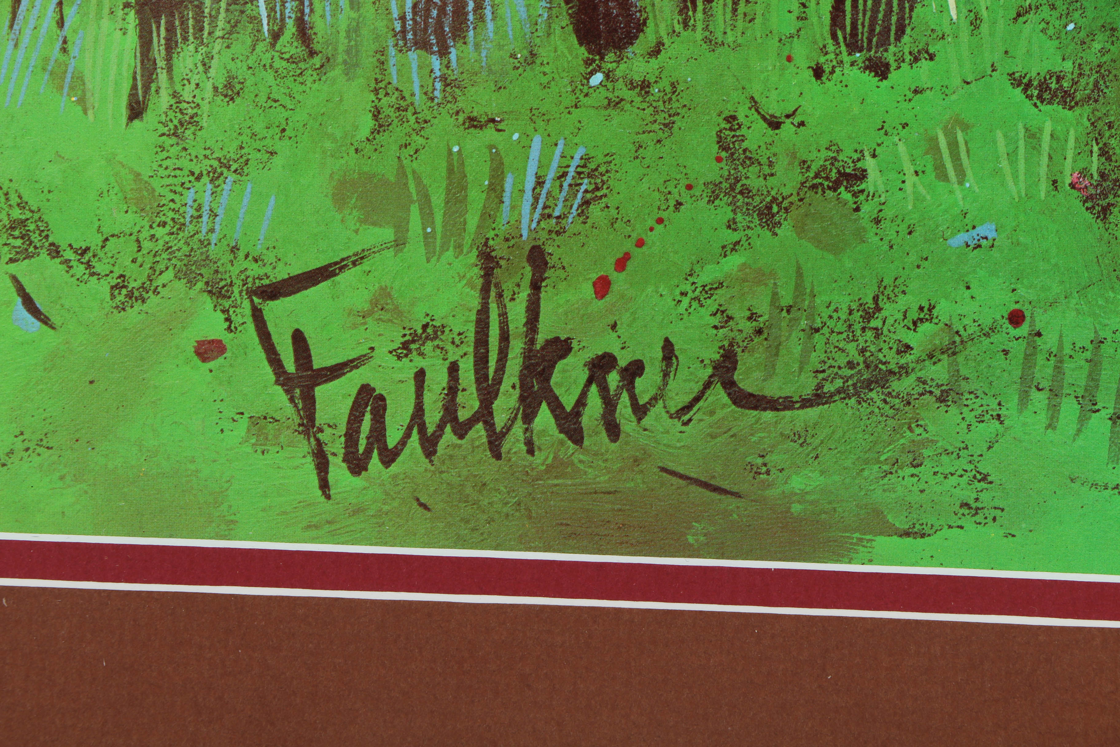 Henry Faulkner Limited Edition Offset Lithograph After "In the Winner's Circle"