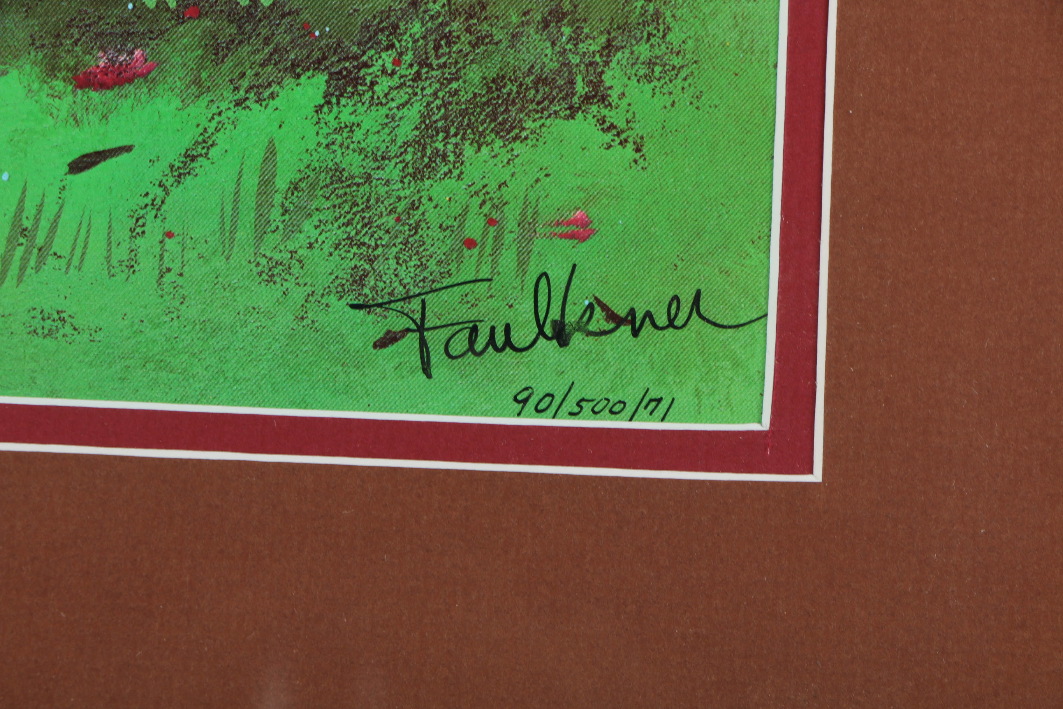 Henry Faulkner Limited Edition Offset Lithograph After "In the Winner's Circle"