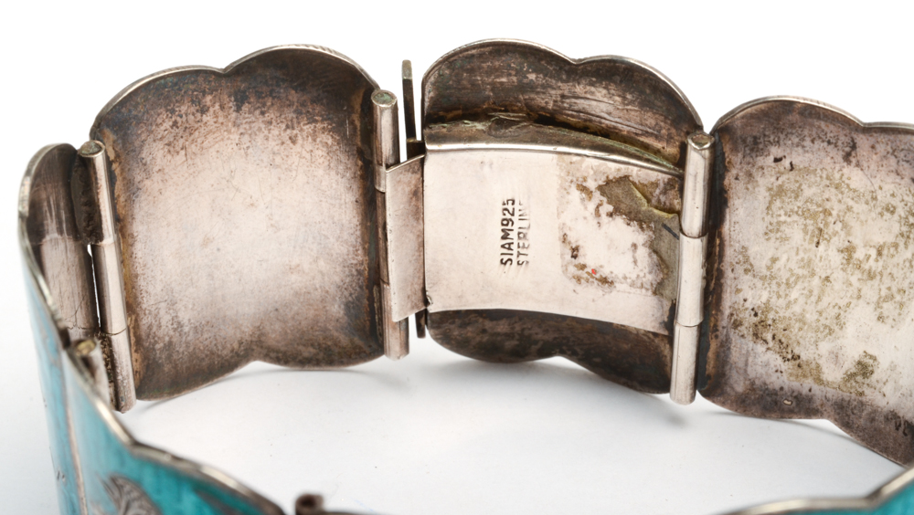 Thai Sterling Silver Bracelet and Other Sterling Jewelry