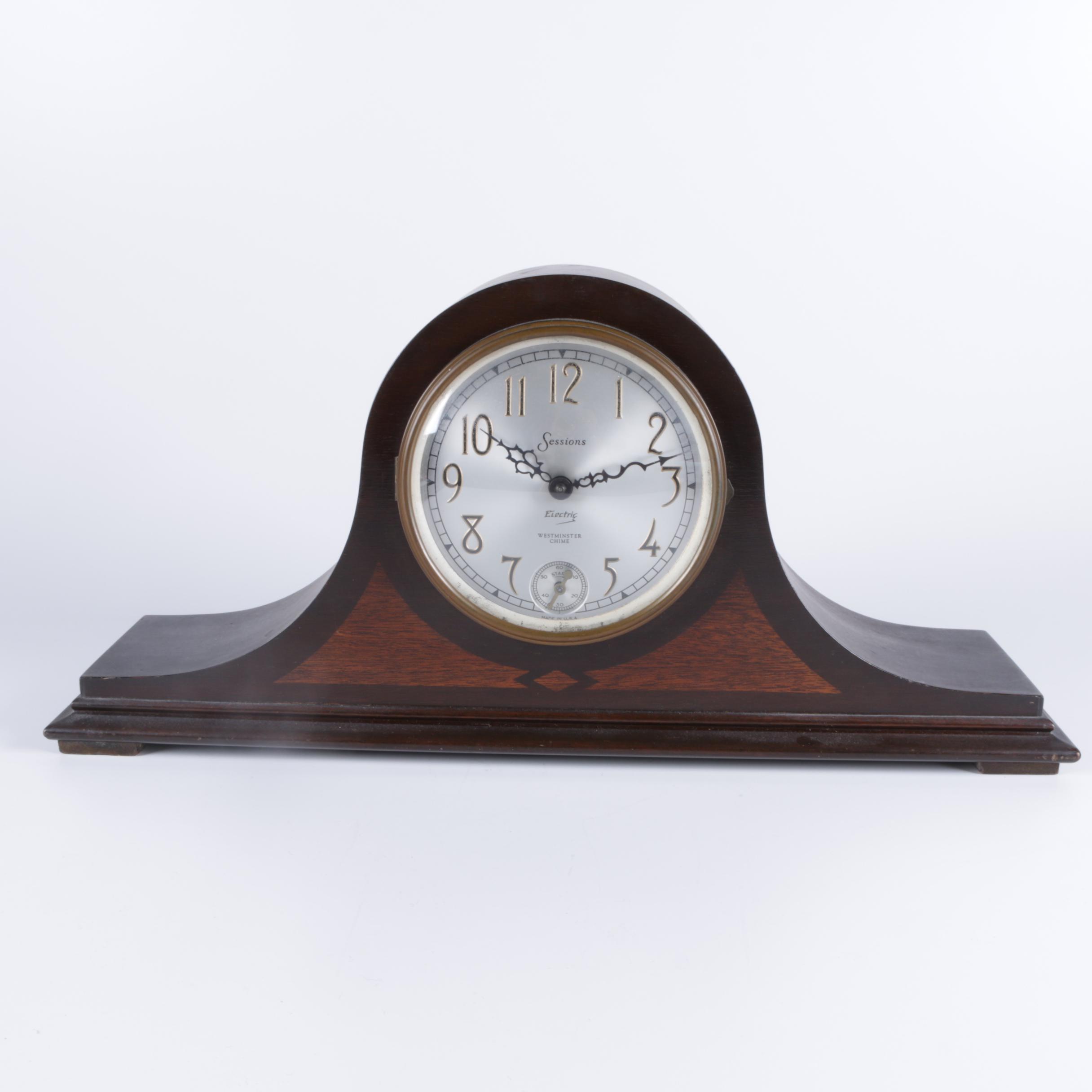 Vintage Sessions Electric Tambour Mantel Clock