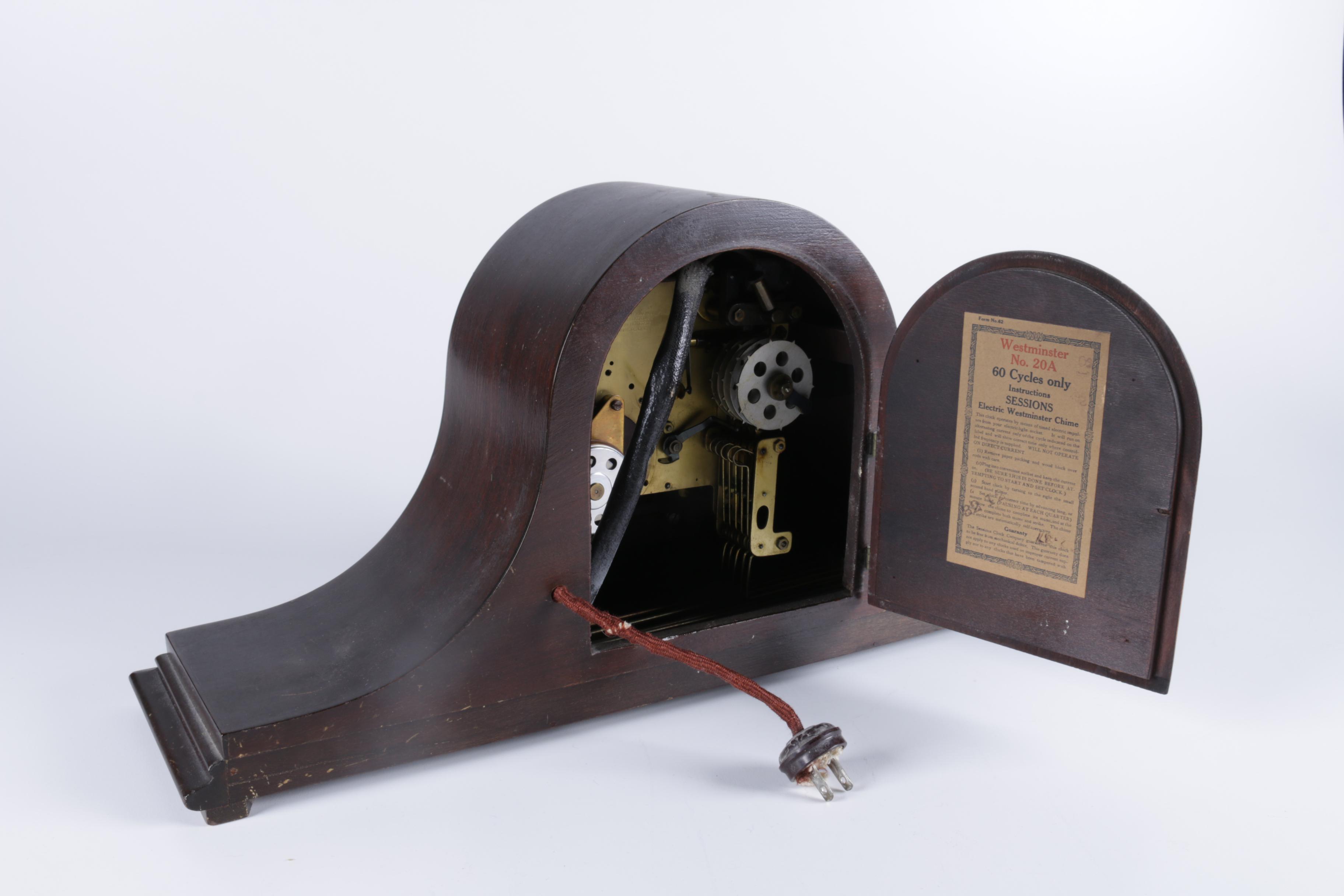 Vintage Sessions Electric Tambour Mantel Clock