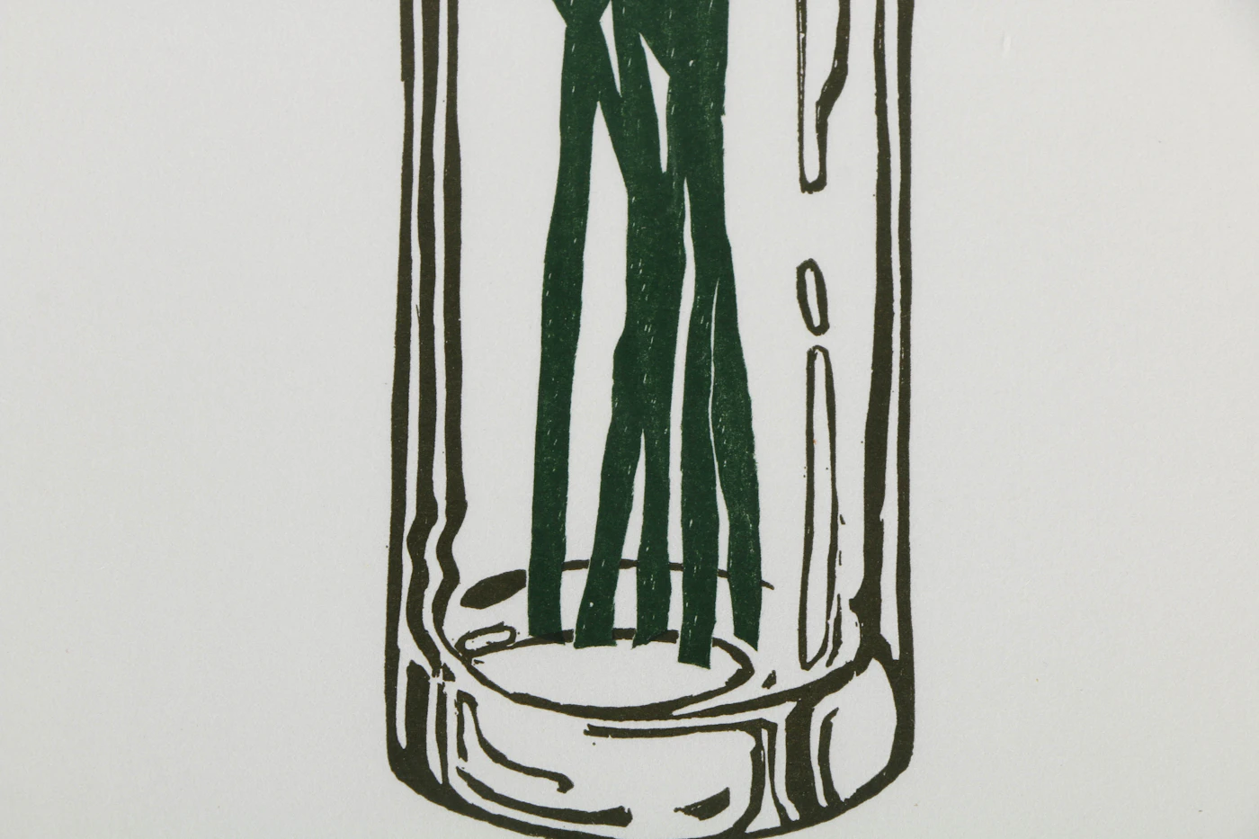 Robert James Foose 1979 Relief Print on Paper of Red Poppies in Glass ...