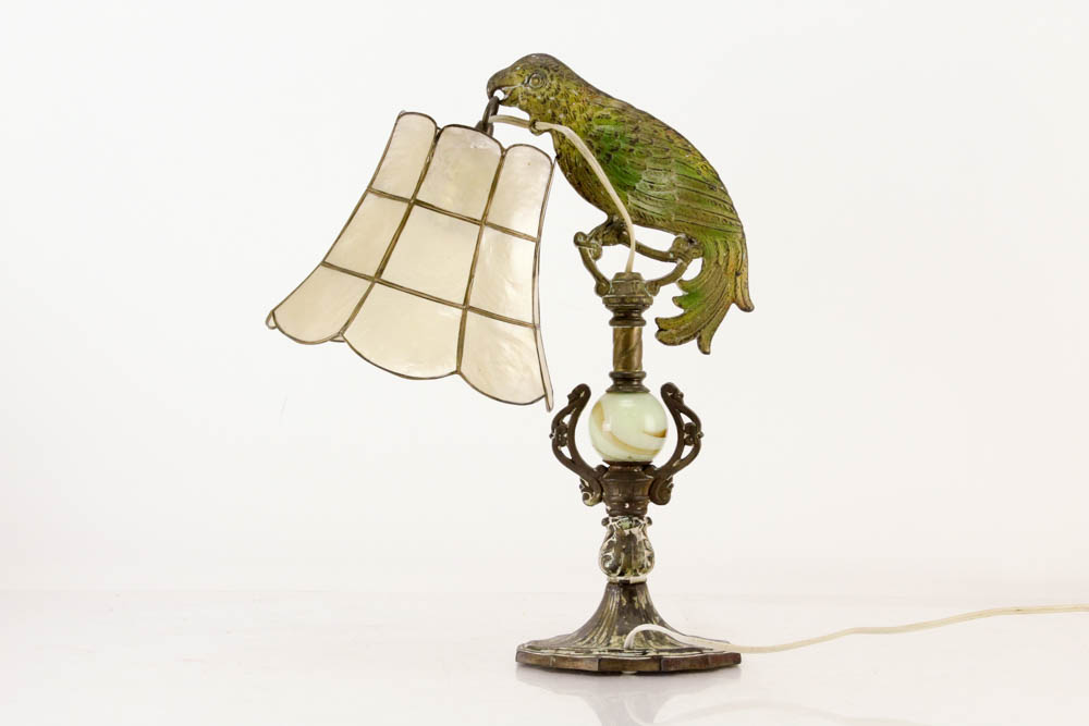 Vintage Art Deco Parrot Table Lamp