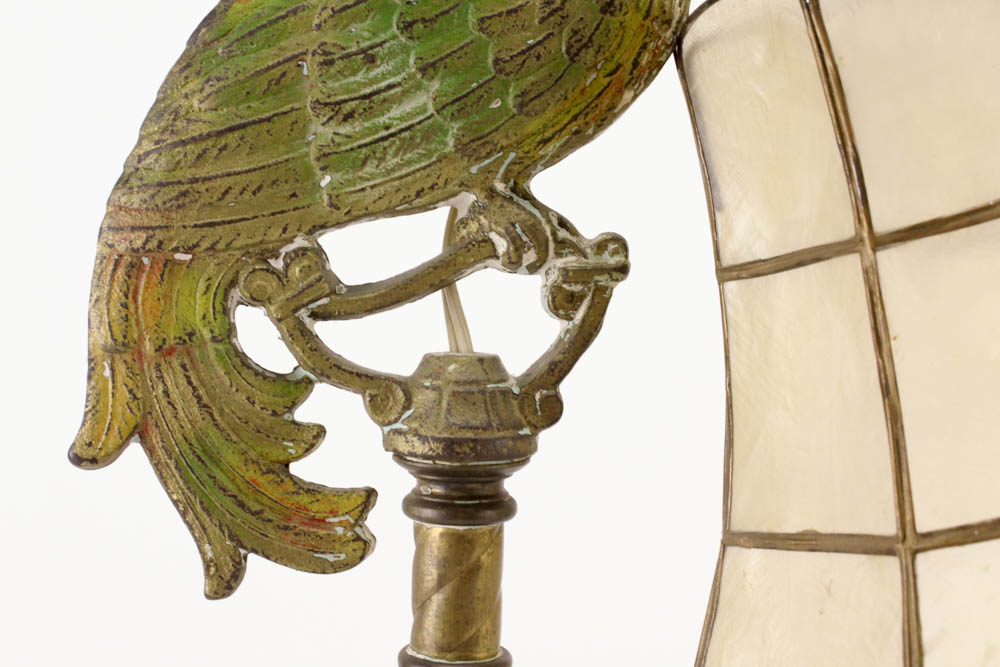Vintage Art Deco Parrot Table Lamp