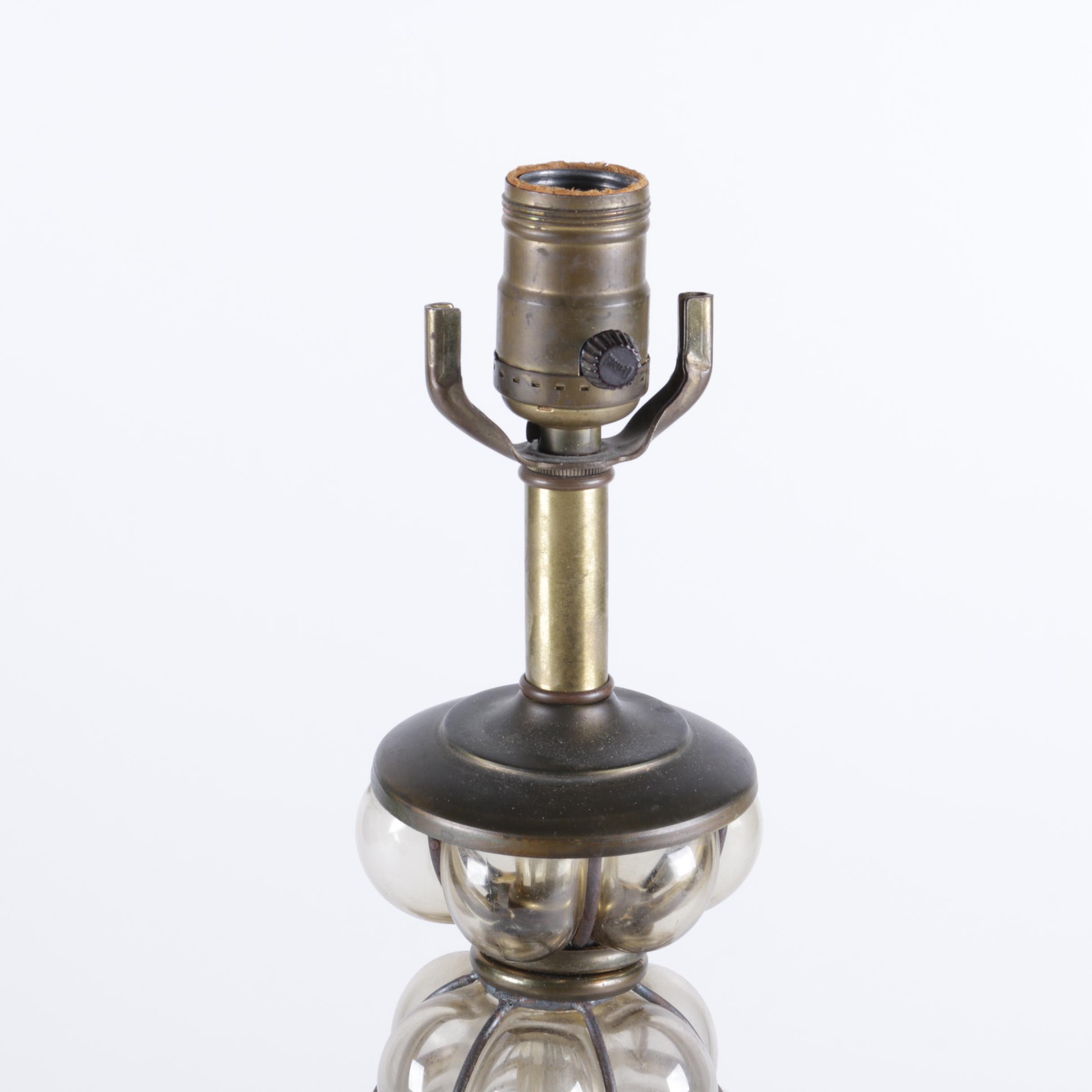 Contemporary Glass Bubble Table Lamp