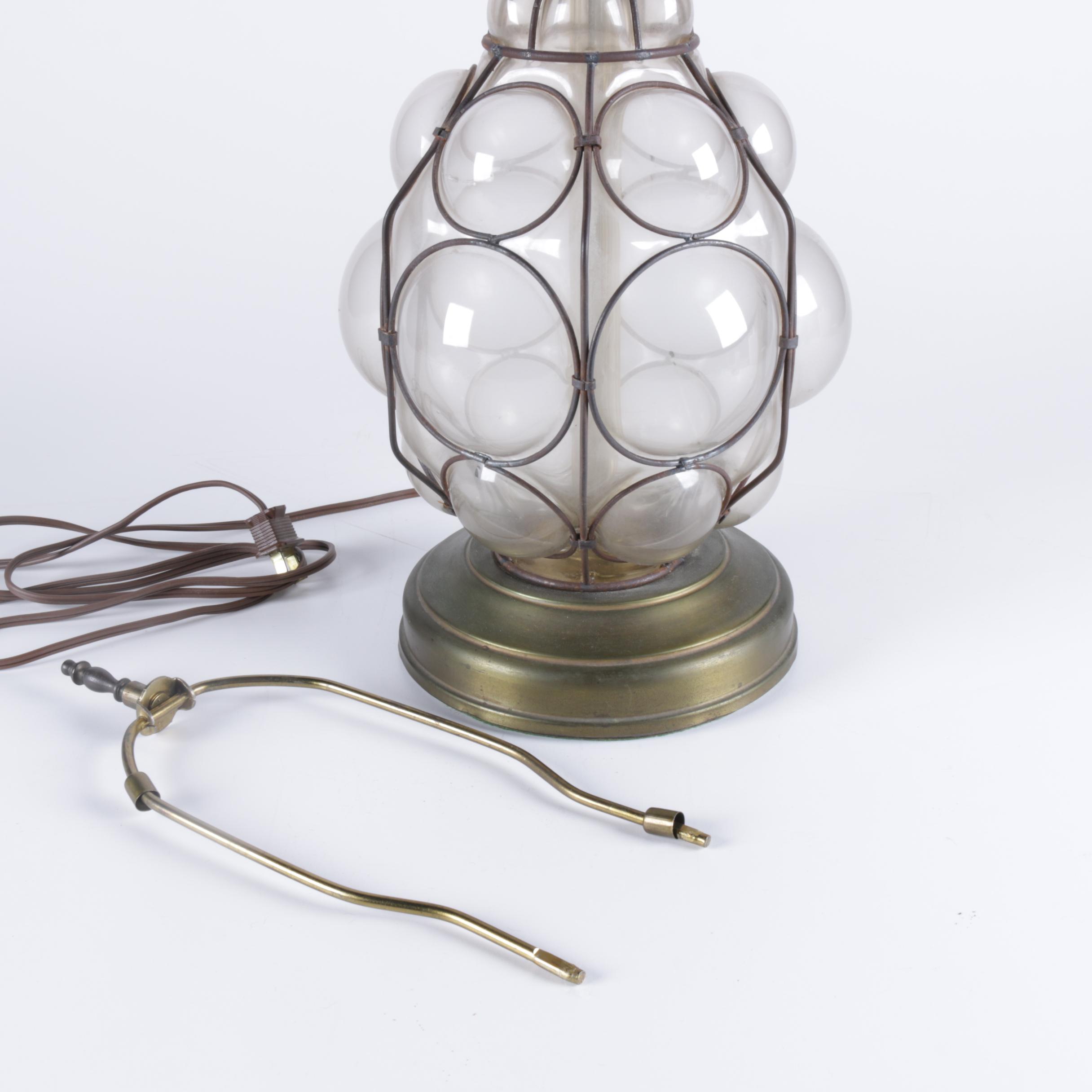 Contemporary Glass Bubble Table Lamp