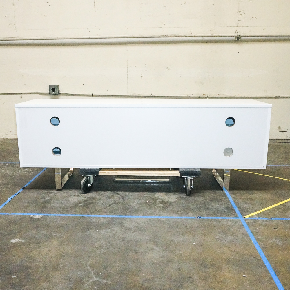 Modernist White Credenza