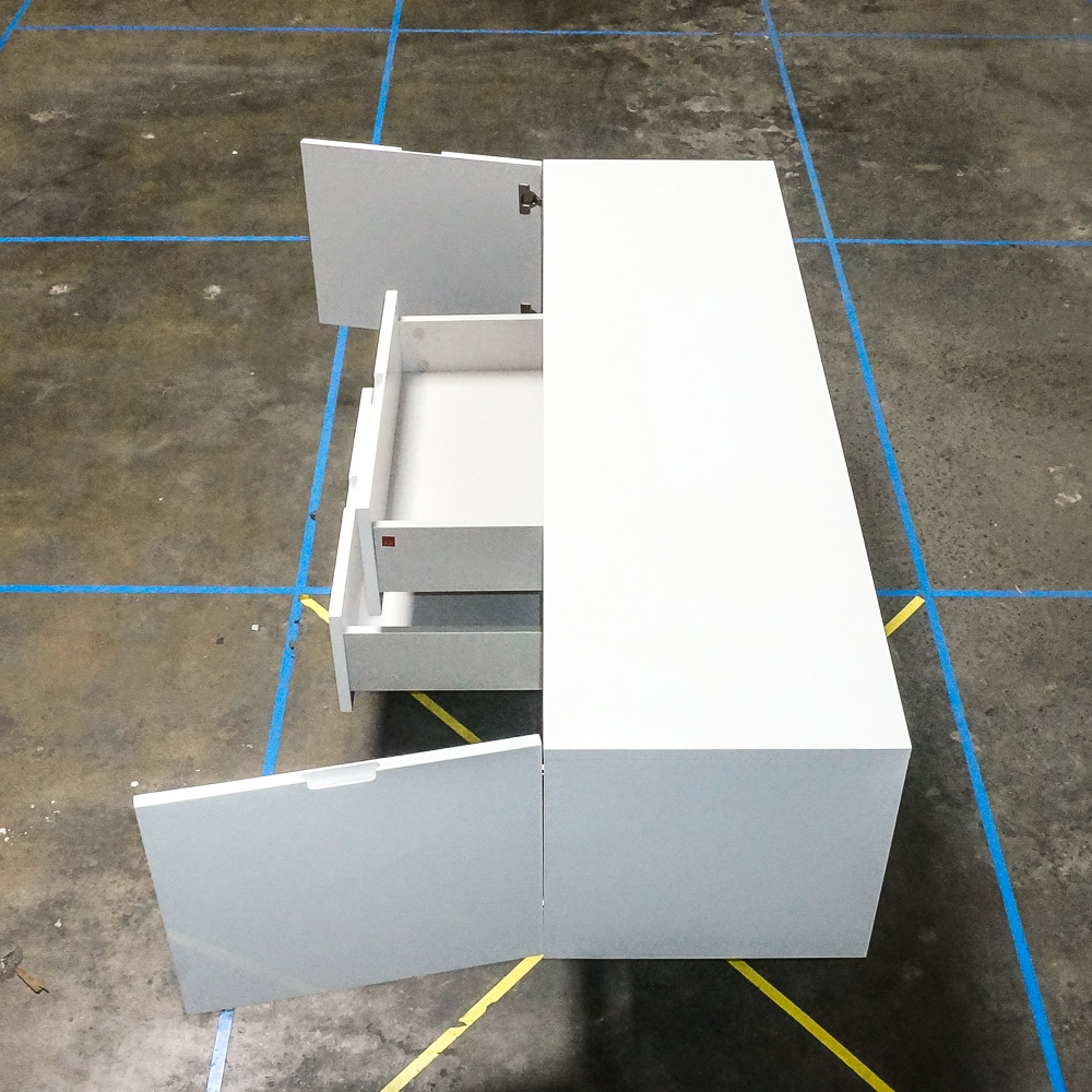 Modernist White Credenza