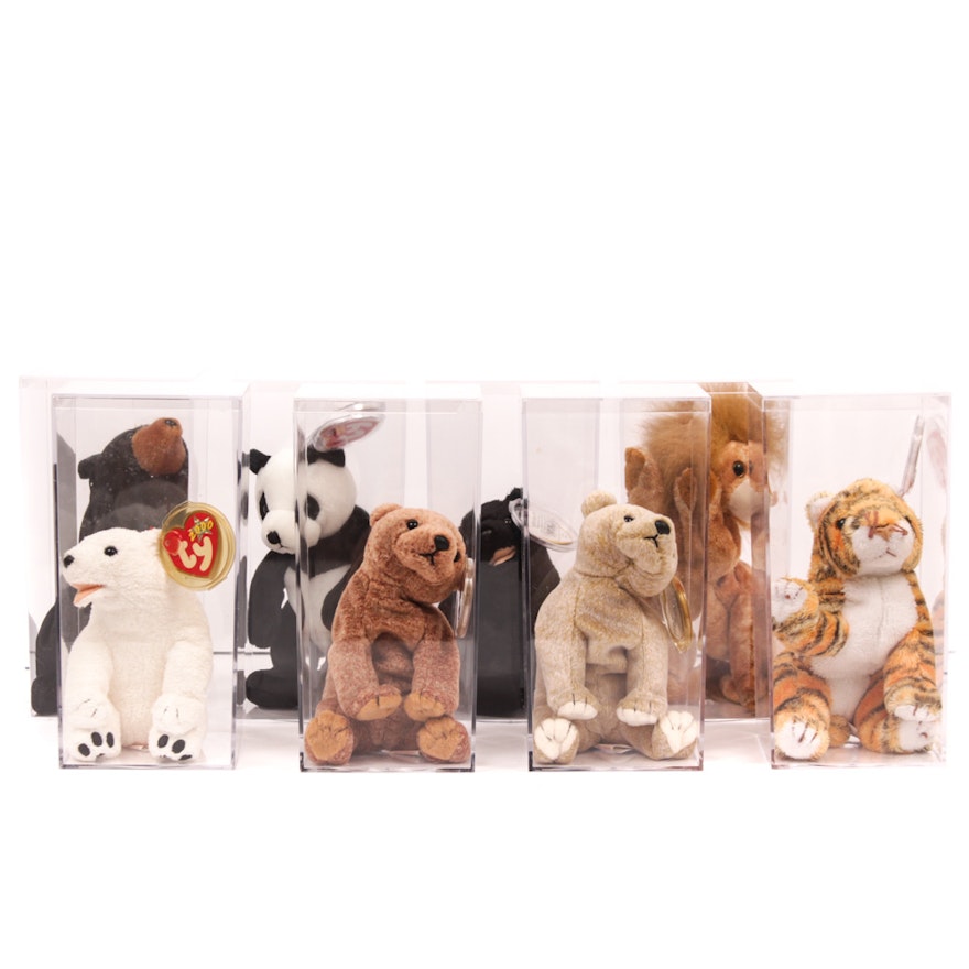 TY Beanie Babies Lions Tigers and Bears