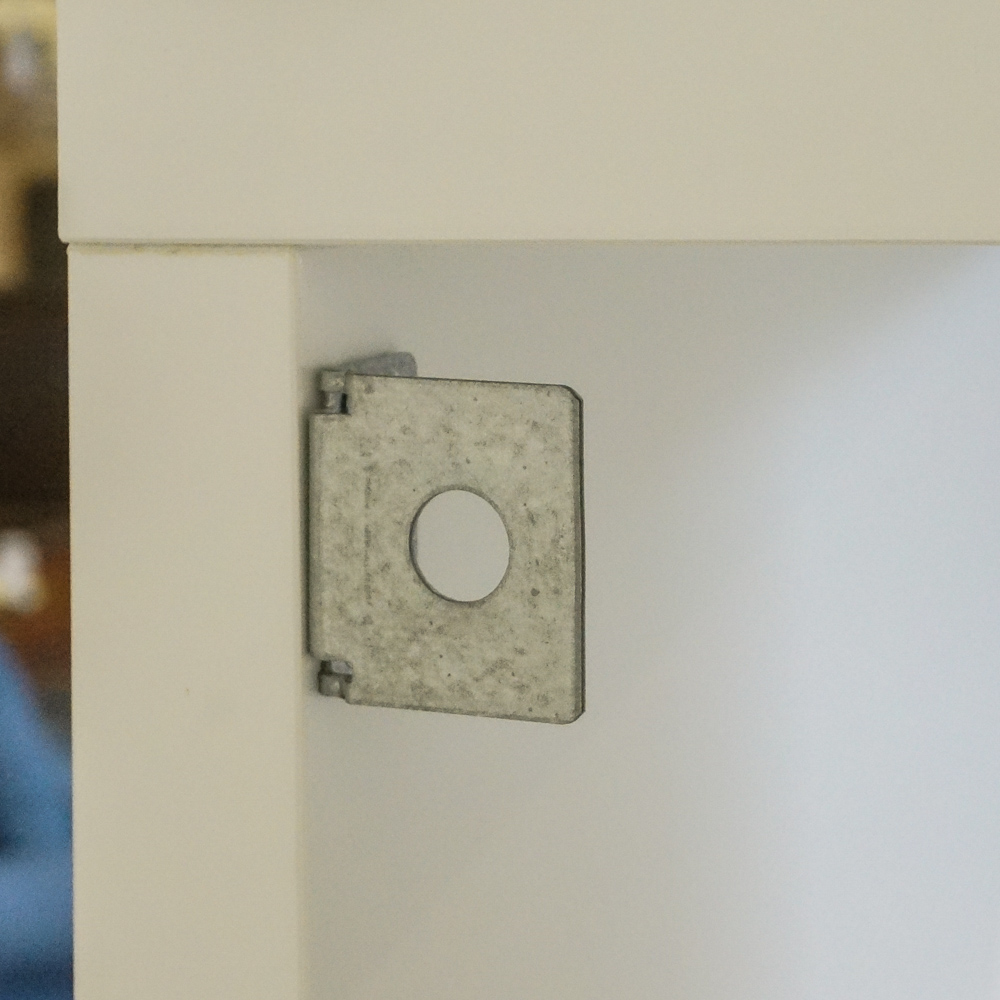 Contemporary White Multi Purpose Shelving Unit with Storage Bins