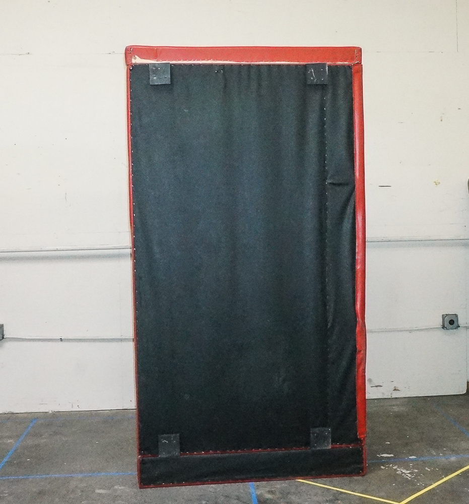 Red Faux Leather Sectional Sofa