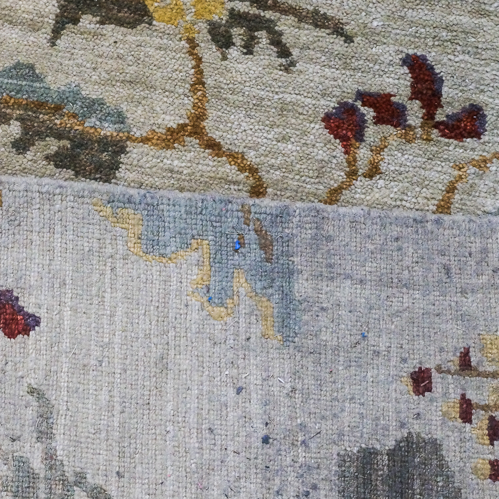 Hand-Knotted Michaelian & Kohlberg Himalayan Wool Area Rug Made in Nepal