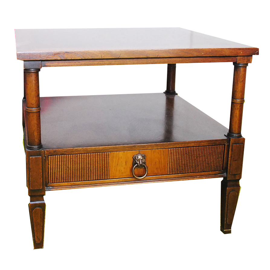 Mid-Century Walnut Side Table