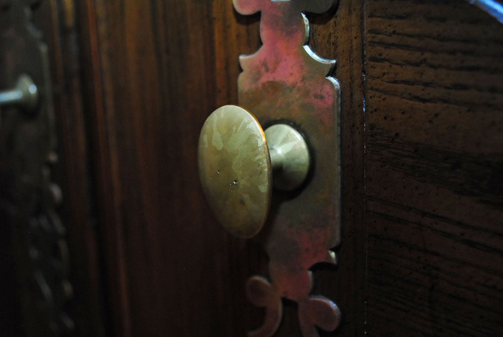 Vintage Louis XV Style Oak Armoire by Baker Furniture