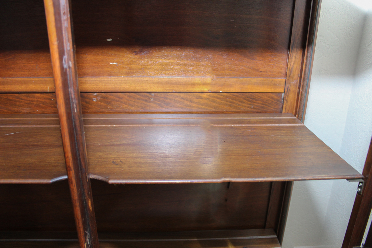 Antique Queen Anne Mahogany China Cabinet