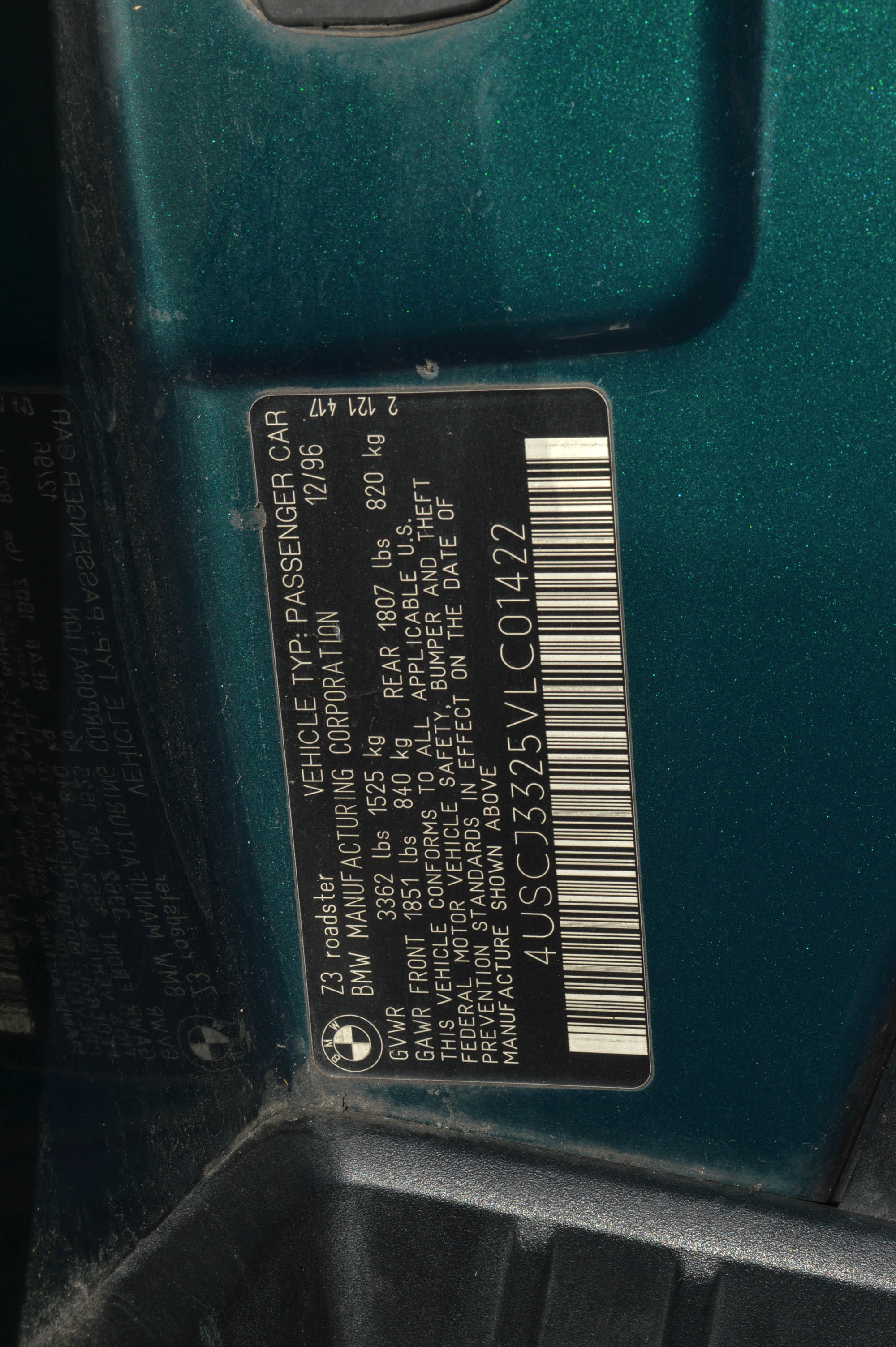 1997 BMW Z3 2.8L Roadster Convertible