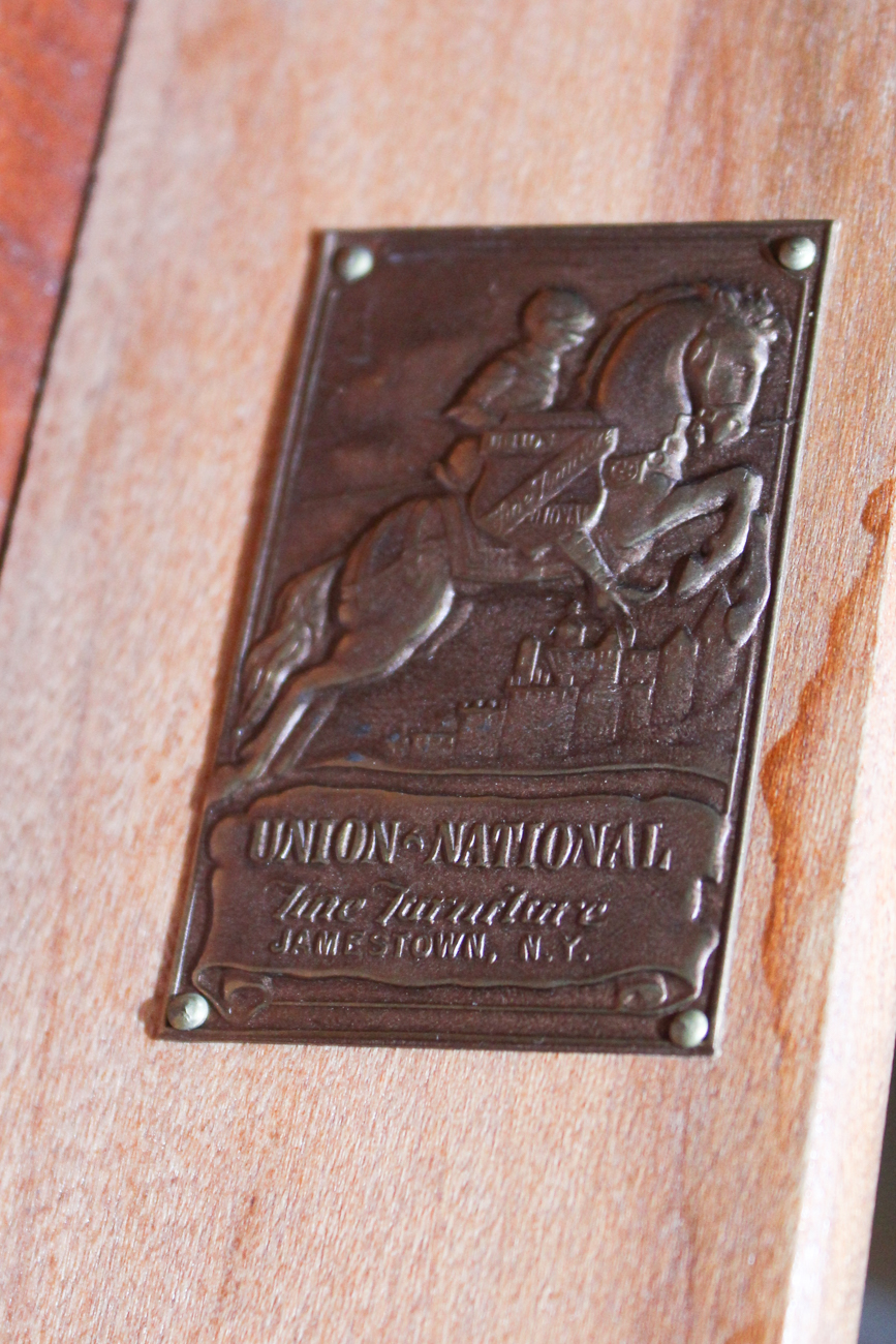 Vintage Hand-Painted Chinoiserie Breakfront Secretary by Union National