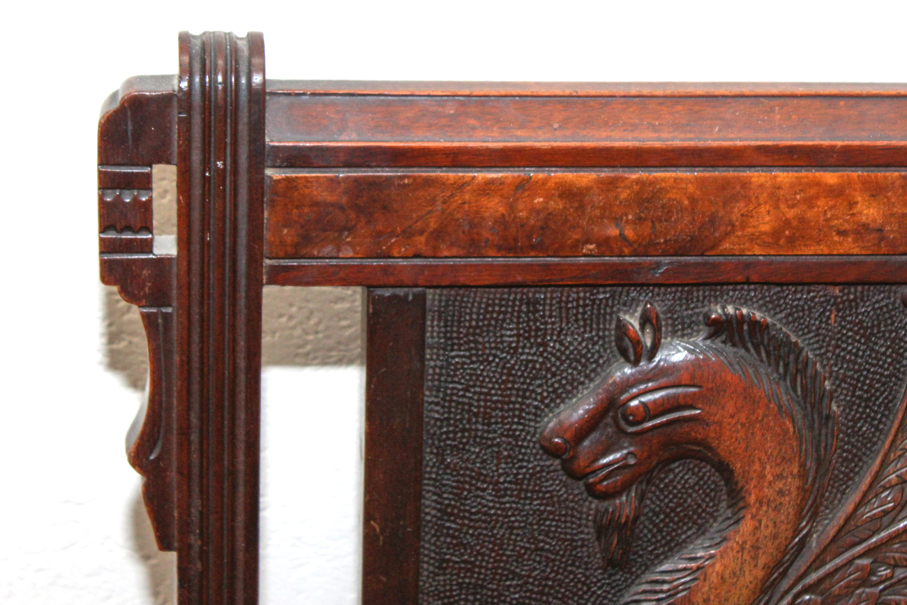 Antique Walnut Commode Chair
