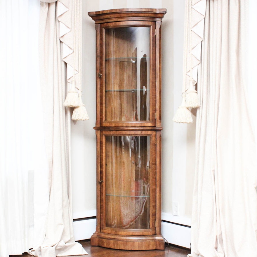 Lighted Corner Display Cabinet