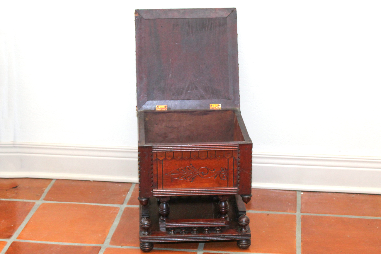 Eastlake Period Sewing Box Footstool