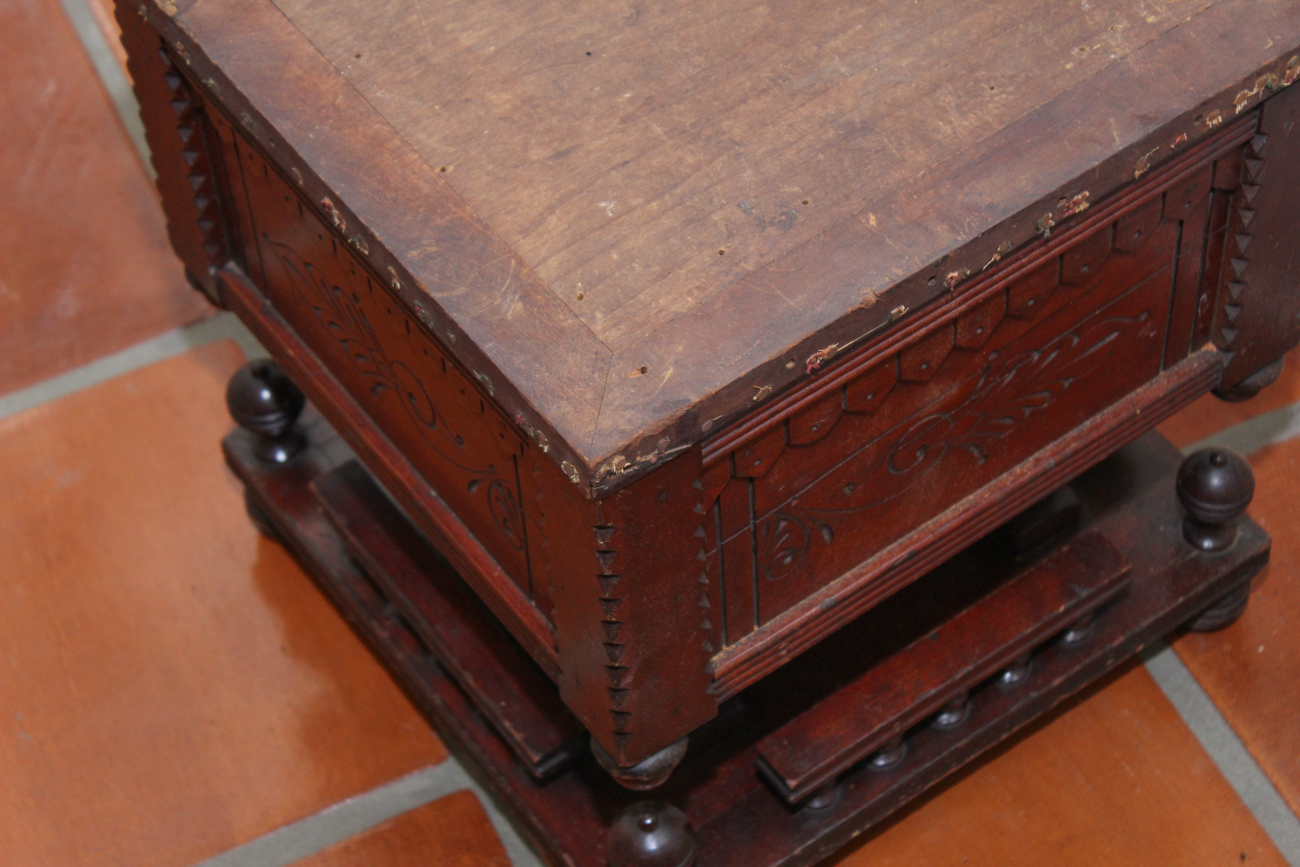 Eastlake Period Sewing Box Footstool