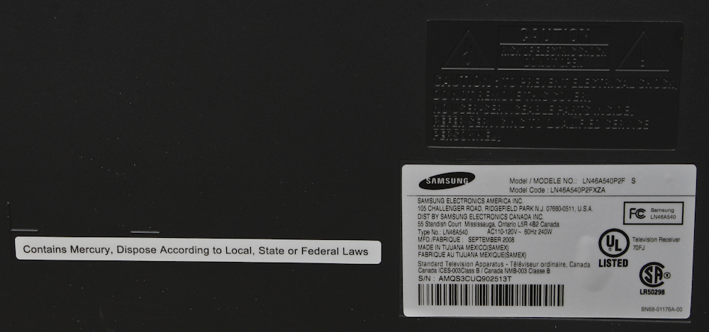 Samsung Flat Screen Television