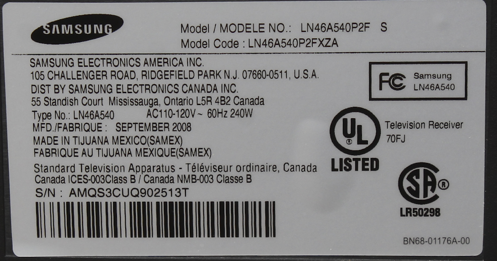 Samsung Flat Screen Television