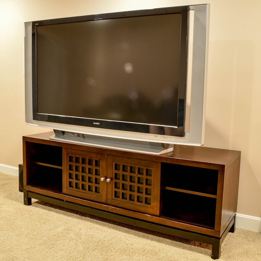 Sony SXRD 60-Inch Projection Television, Audio Components and Arhaus Media Stand