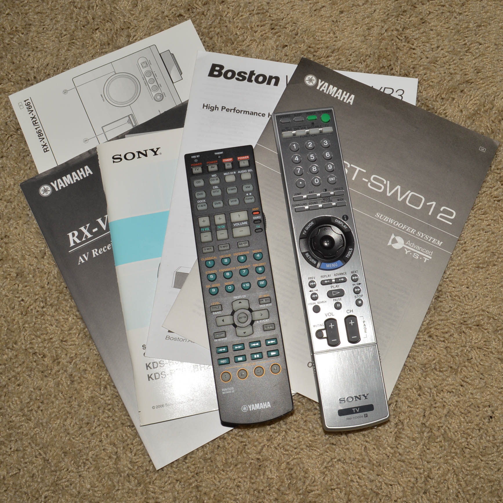 Sony SXRD 60-Inch Projection Television, Audio Components and Arhaus Media Stand