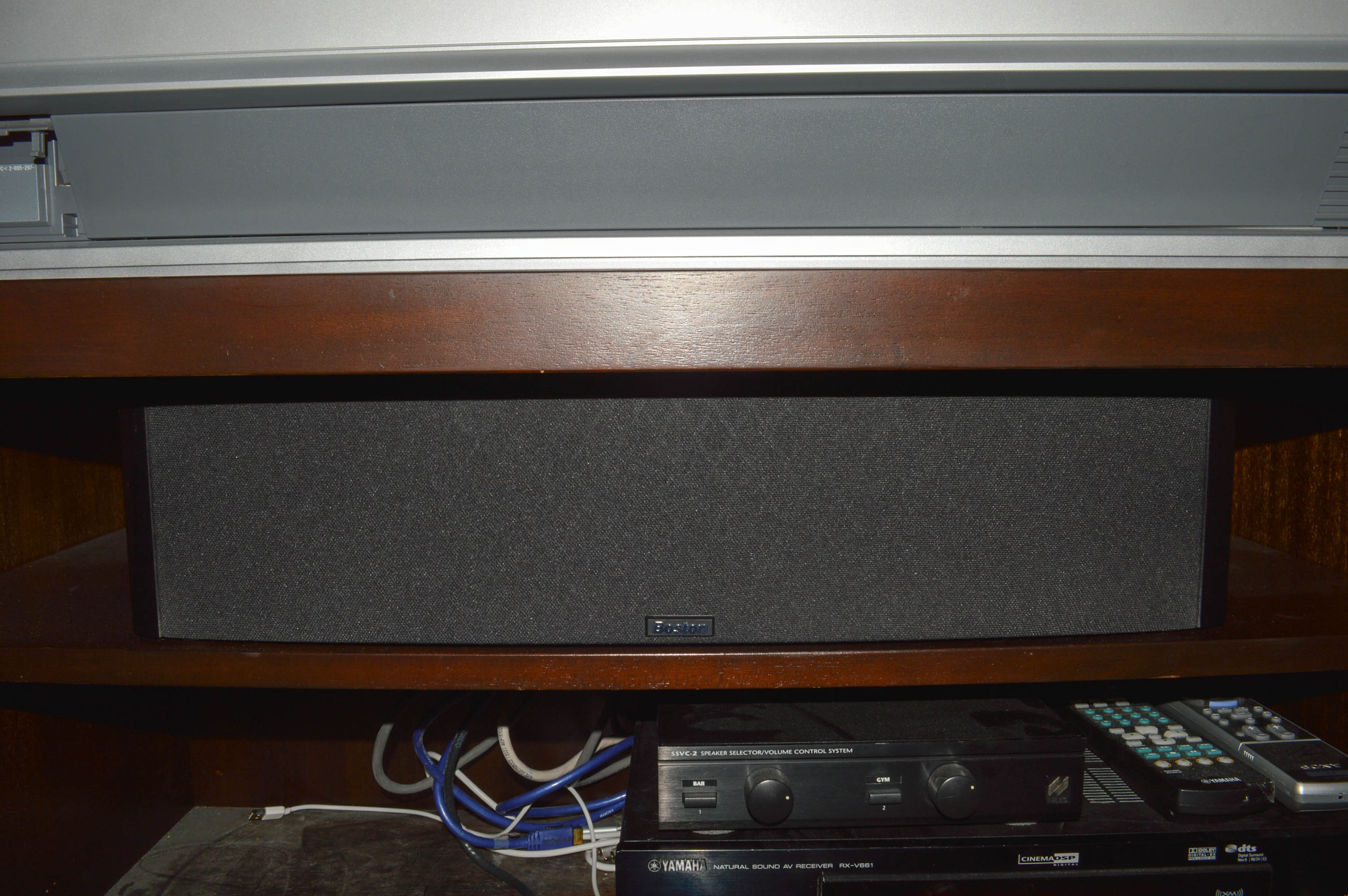 Sony SXRD 60-Inch Projection Television, Audio Components and Arhaus Media Stand