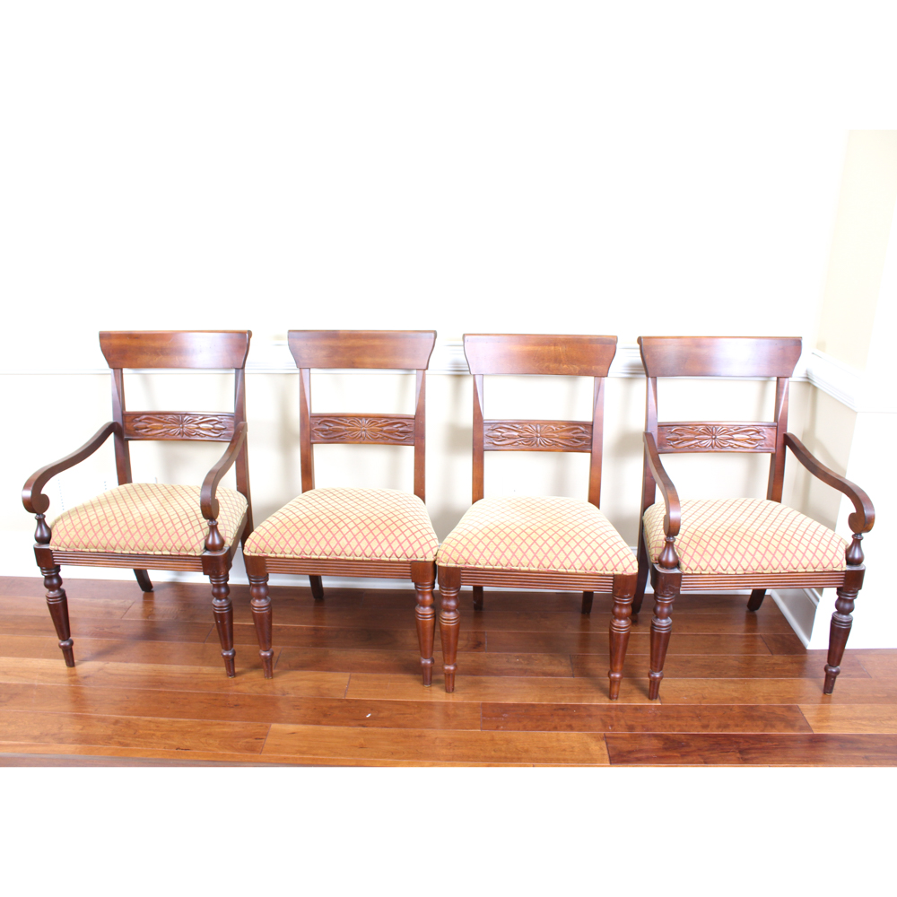 Mahogany Dining Chairs by Ethan Allen