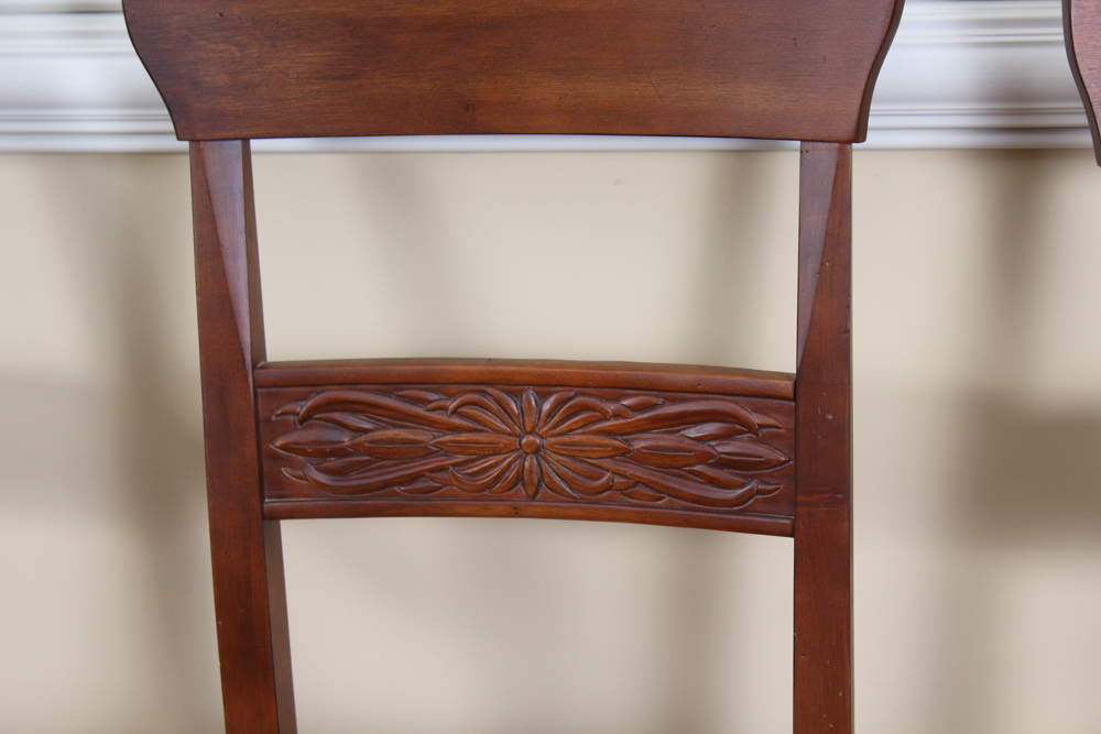Mahogany Dining Chairs by Ethan Allen